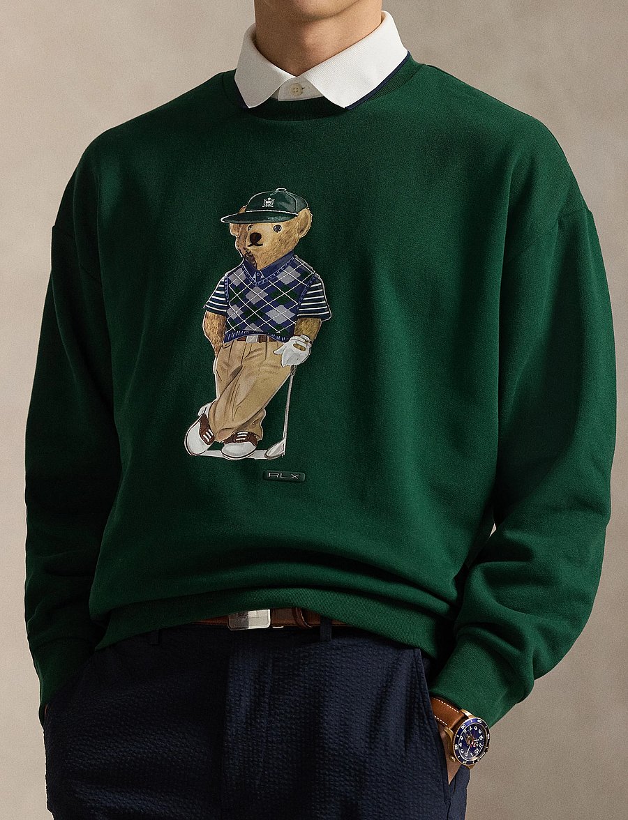 Ralph Lauren Golf - LT WT MAGIC FLEECE-KNT-PULLOVER - Överdelar - moss agate - 4