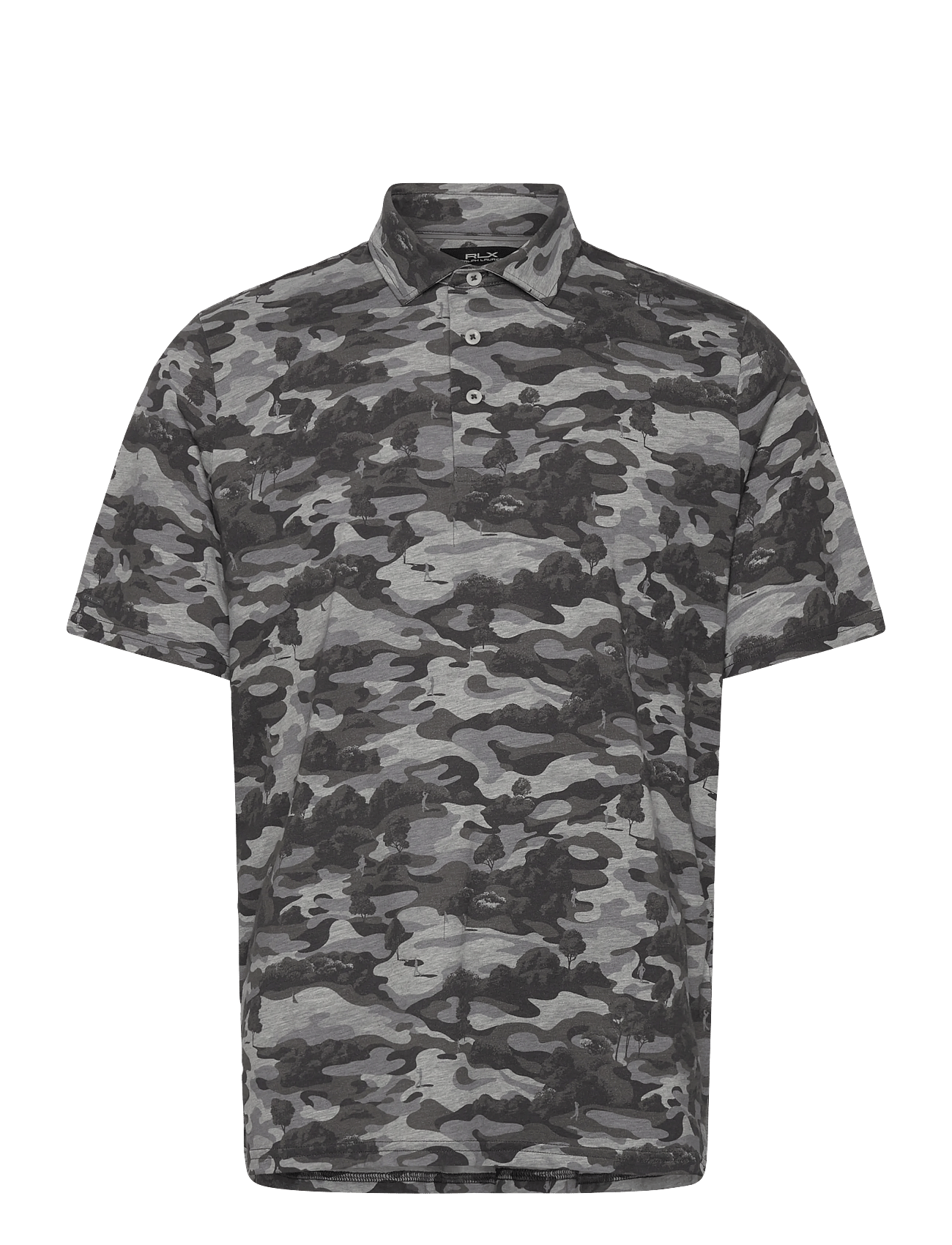 LUXURY PERF JERSEY-KNT-POLO - CHARCOAL GREY COU