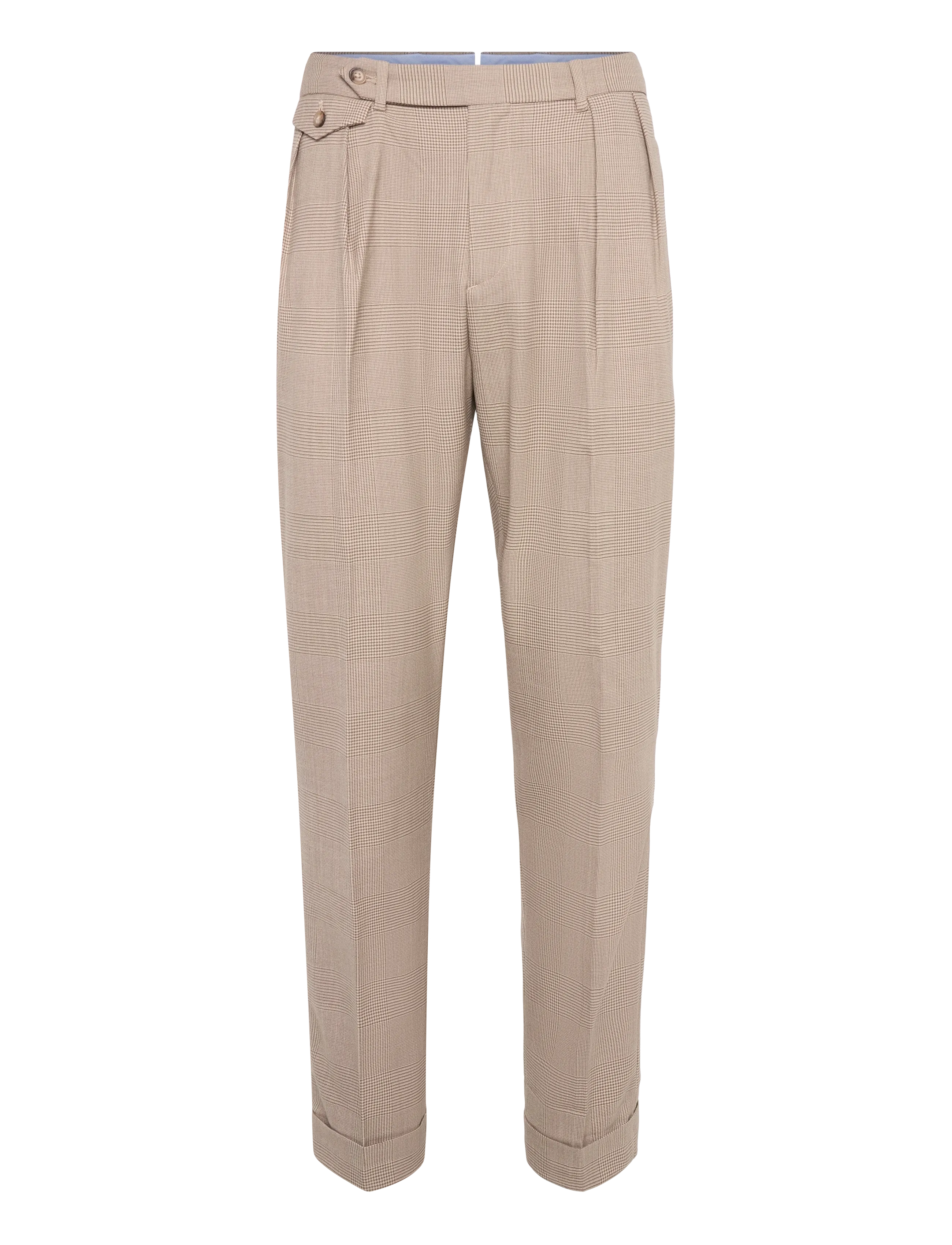 Ralph Lauren Golf TROP WOOL BLEND-WVN-PANTS - Hosen - GLEN PLAID / beige