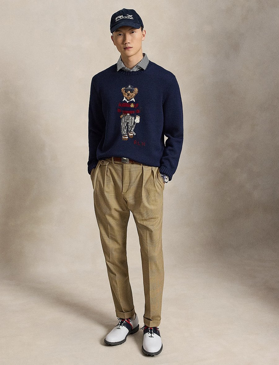 Ralph Lauren Golf - Plaid Performance Wool-Blend Trouser - golfhosen - glen plaid - 1
