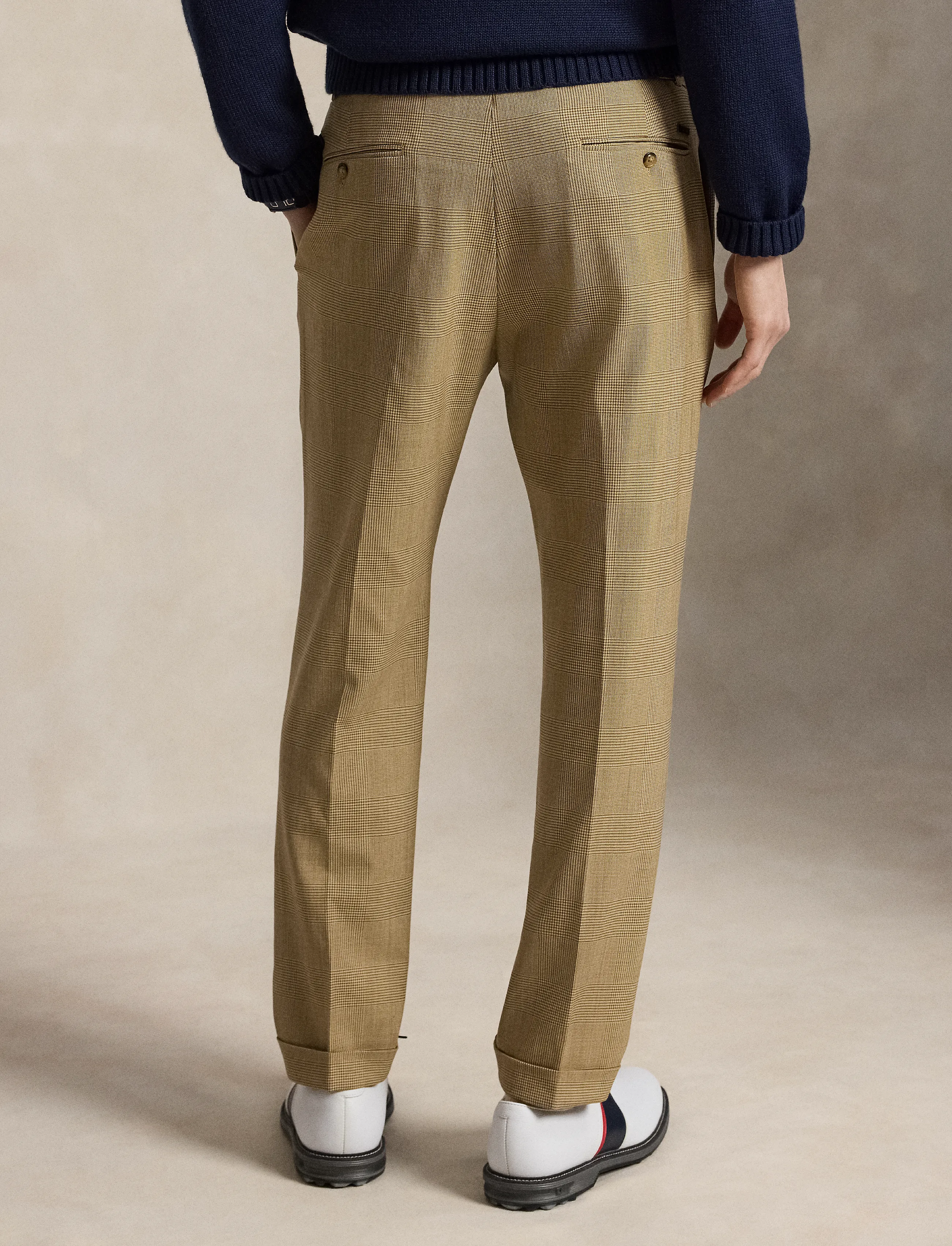 Ralph Lauren Golf - Plaid Performance Wool-Blend Trouser - golfhosen - glen plaid - 4