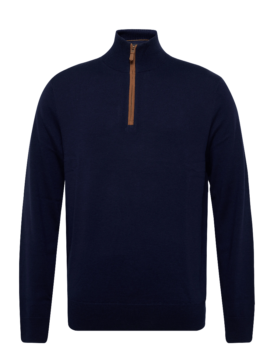 Ralph Lauren Golf - 2/30 MERINO WOOL-SWEATER-HALF ZIP - sweatshirts - refined navy - 0