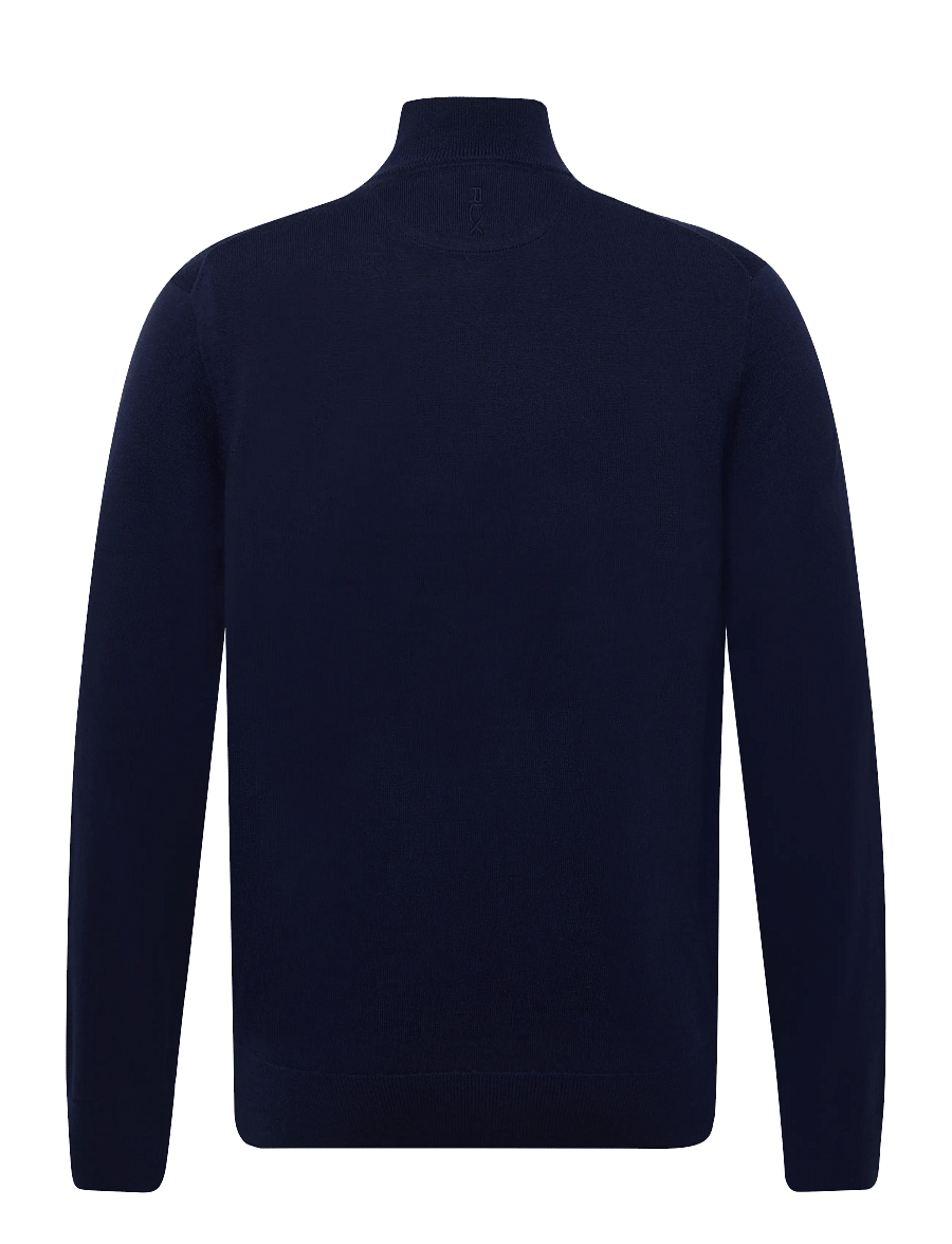 Ralph Lauren Golf - 2/30 MERINO WOOL-SWEATER-HALF ZIP - sweatshirts - refined navy - 1