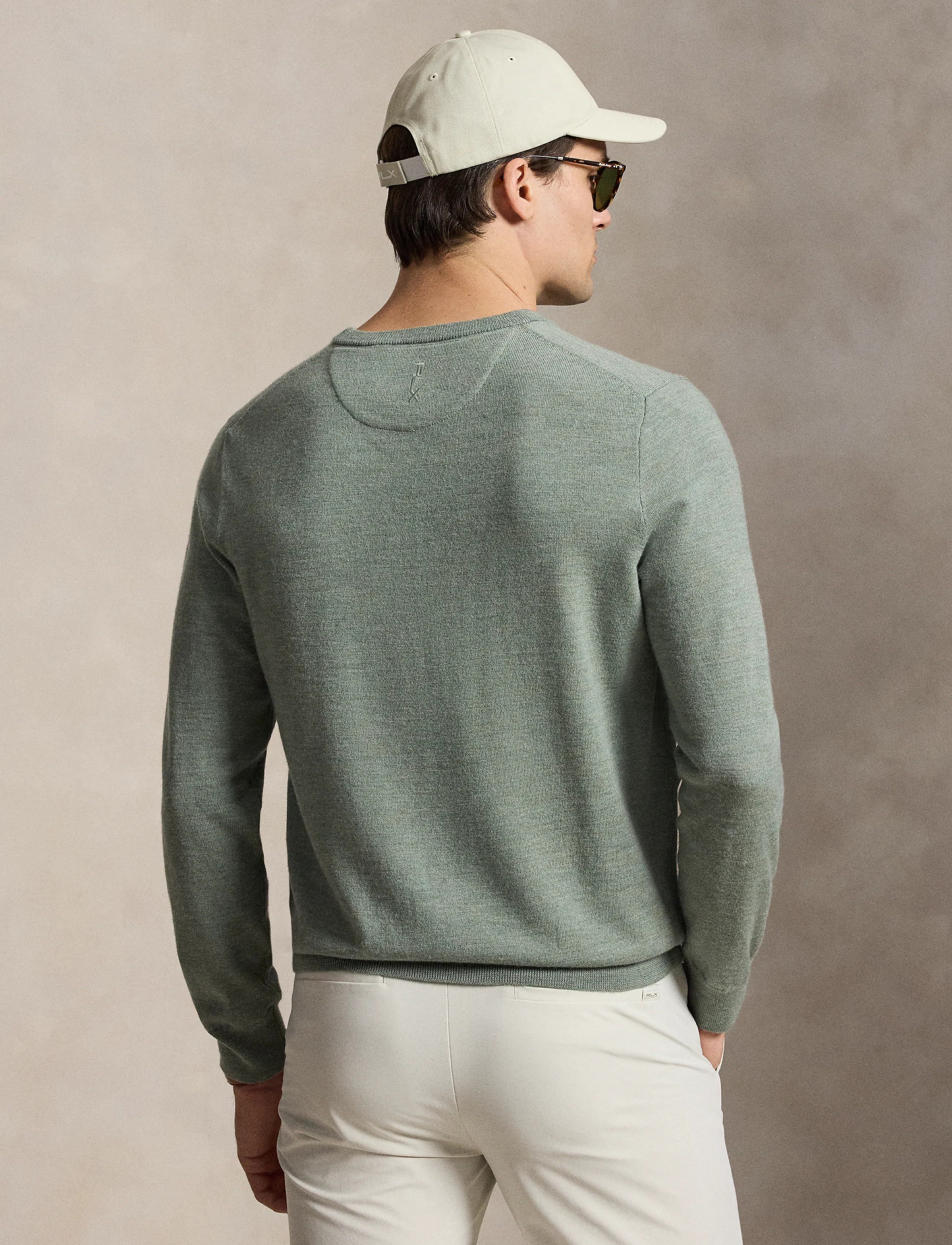 Ralph Lauren Golf - 2/30 MERINO WOOL-SWEATER-PULLOVER - sweatshirts - fern green heathe - 1