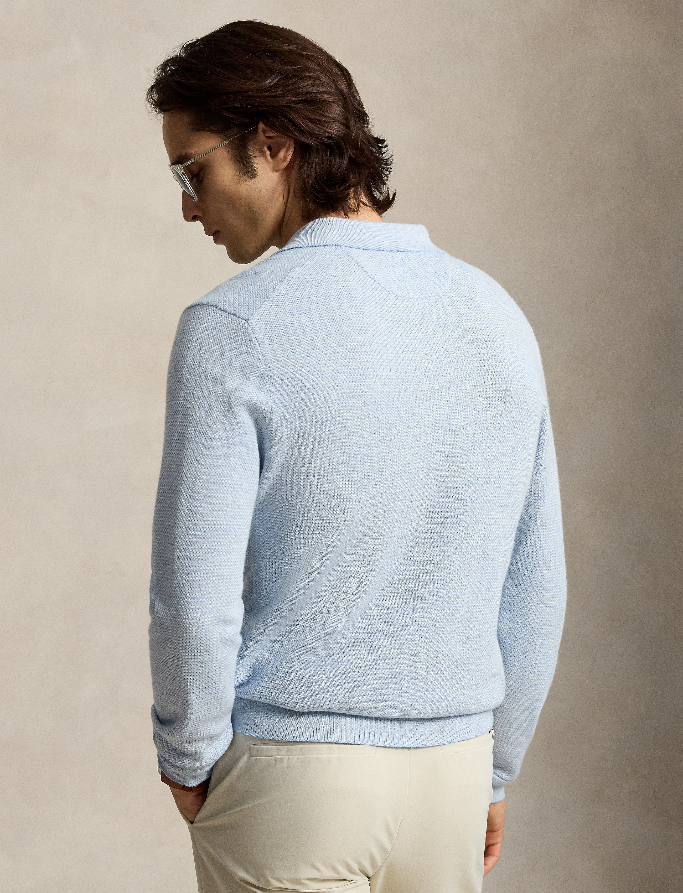 Ralph Lauren Golf - Striped Performance Polo-Collar Sweater - toppar & t-shirts - blue combo - 1