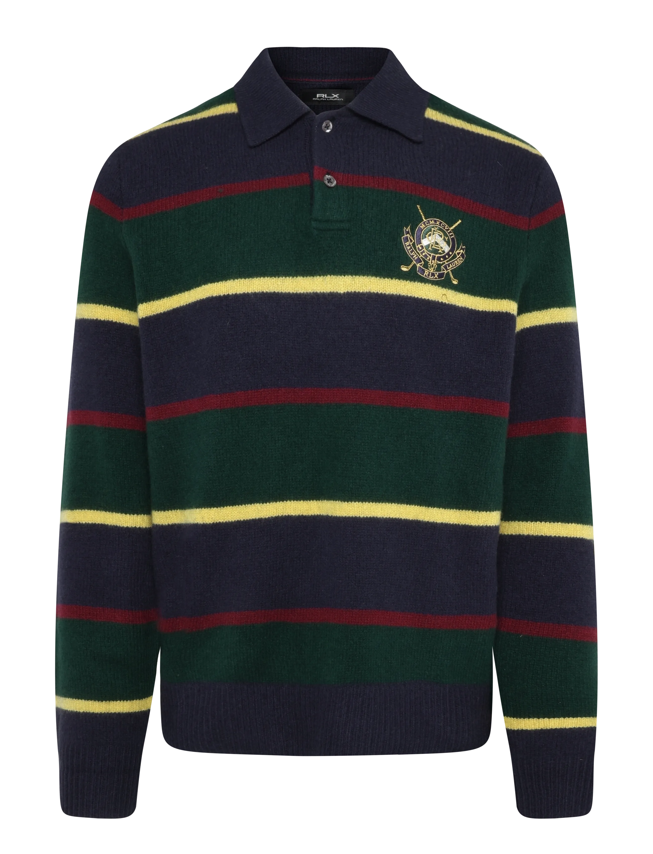 Ralph Lauren Golf 2/10 WOOL/CASH RWS-SWEATER-POLO - Alussärgid - NAVY MULTI / navy