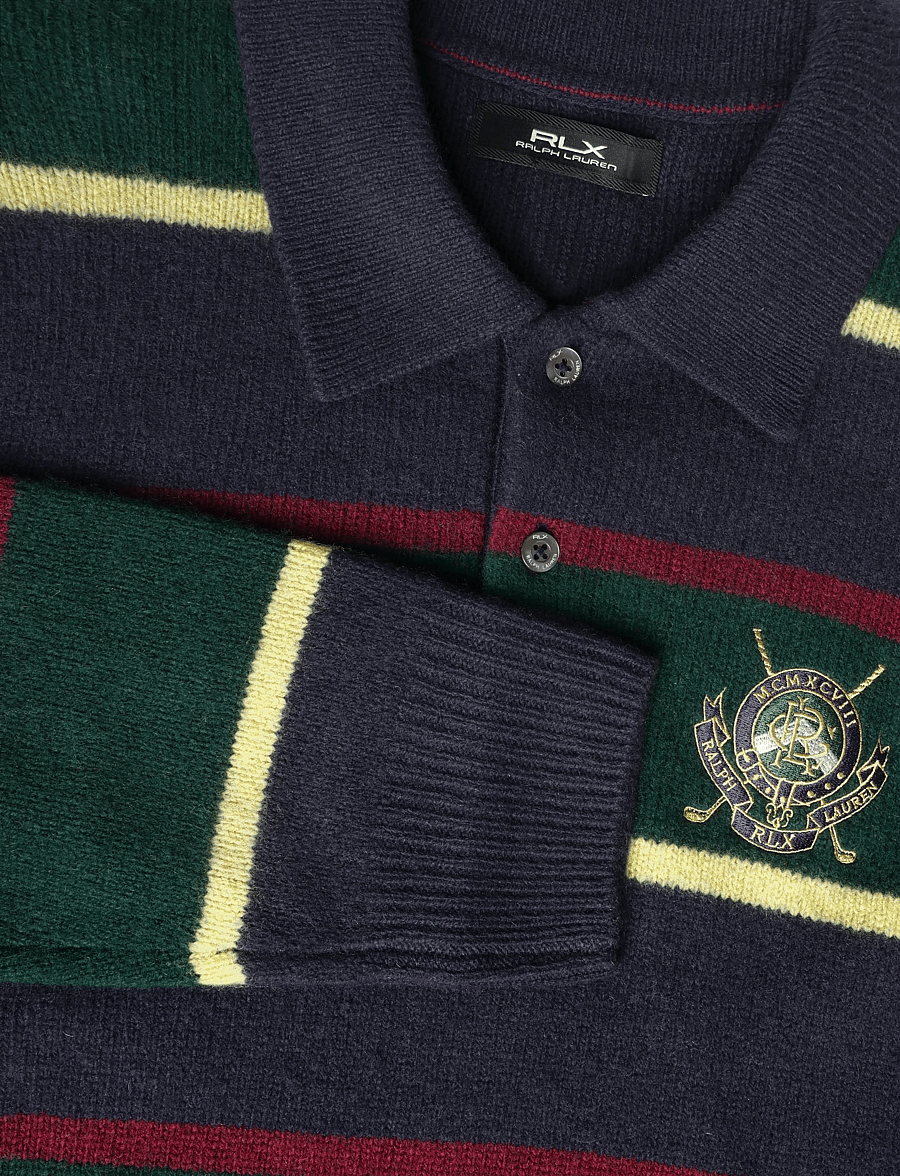 Ralph Lauren Golf - 2/10 WOOL/CASH RWS-SWEATER-POLO - alussärgid ja t-särgid - navy multi - 2