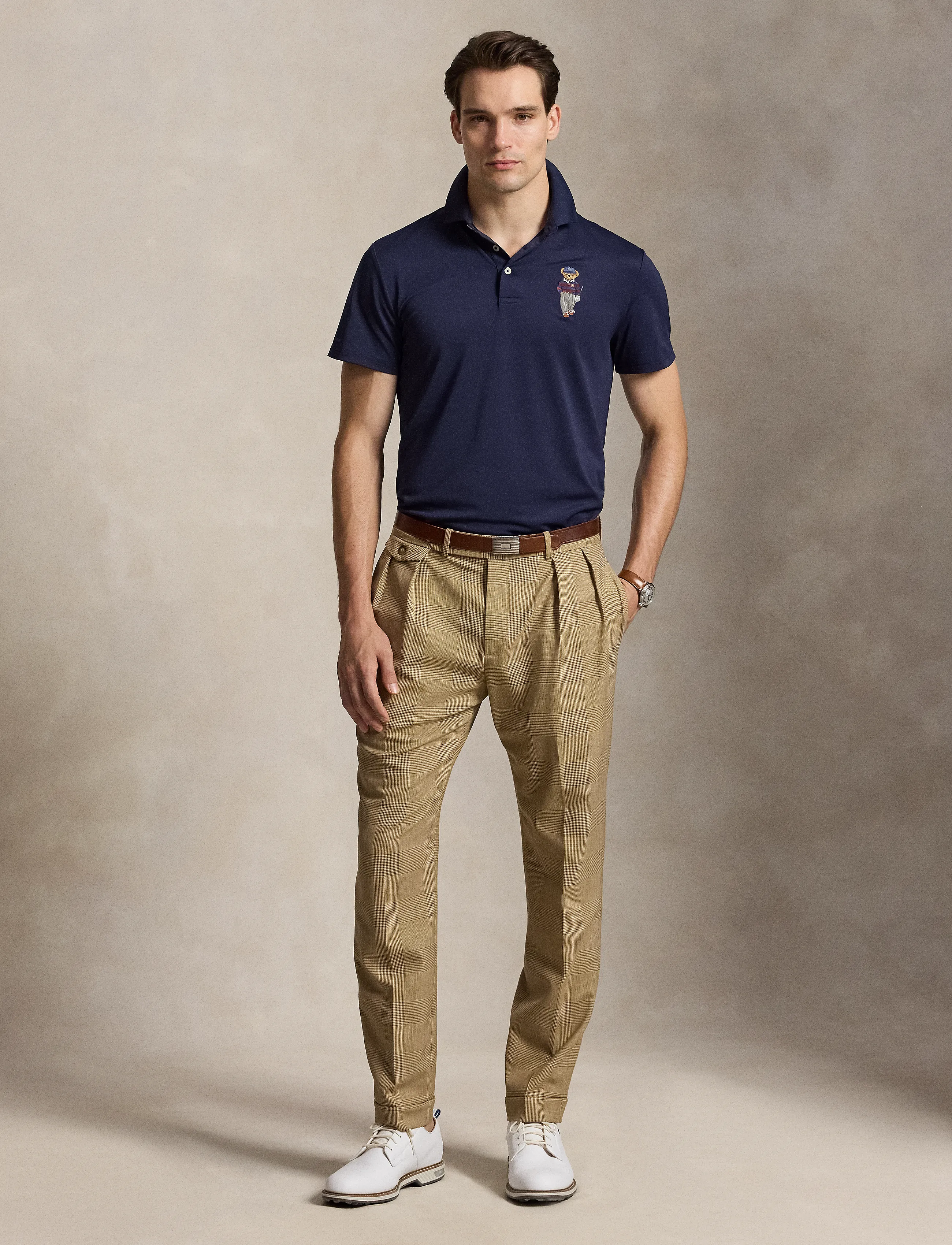 Ralph Lauren Golf - AIRTECH PIQUE-KNT-POLO - toppar & t-shirts - refined navy - 2