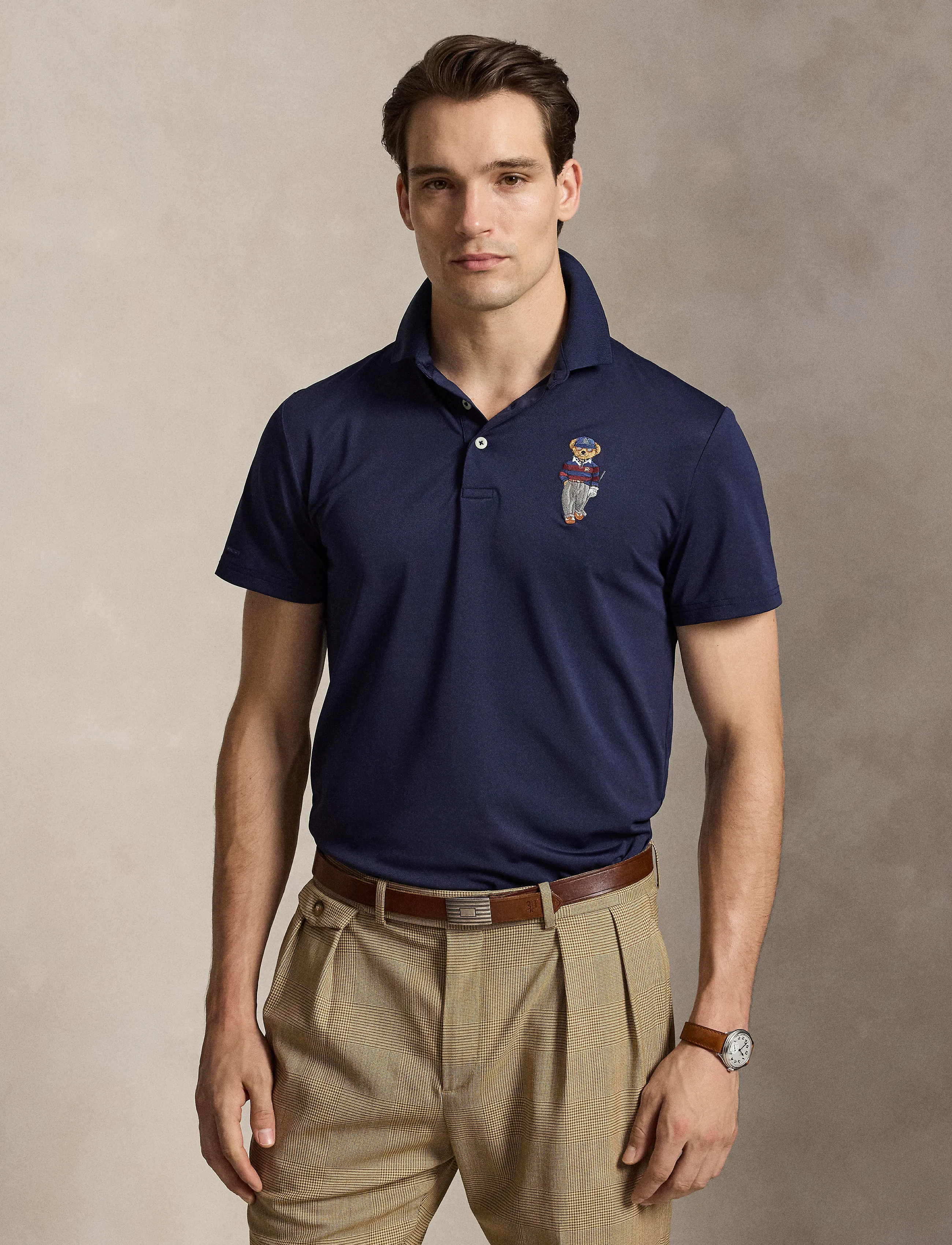 Ralph Lauren Golf - AIRTECH PIQUE-KNT-POLO - toppar & t-shirts - refined navy - 4