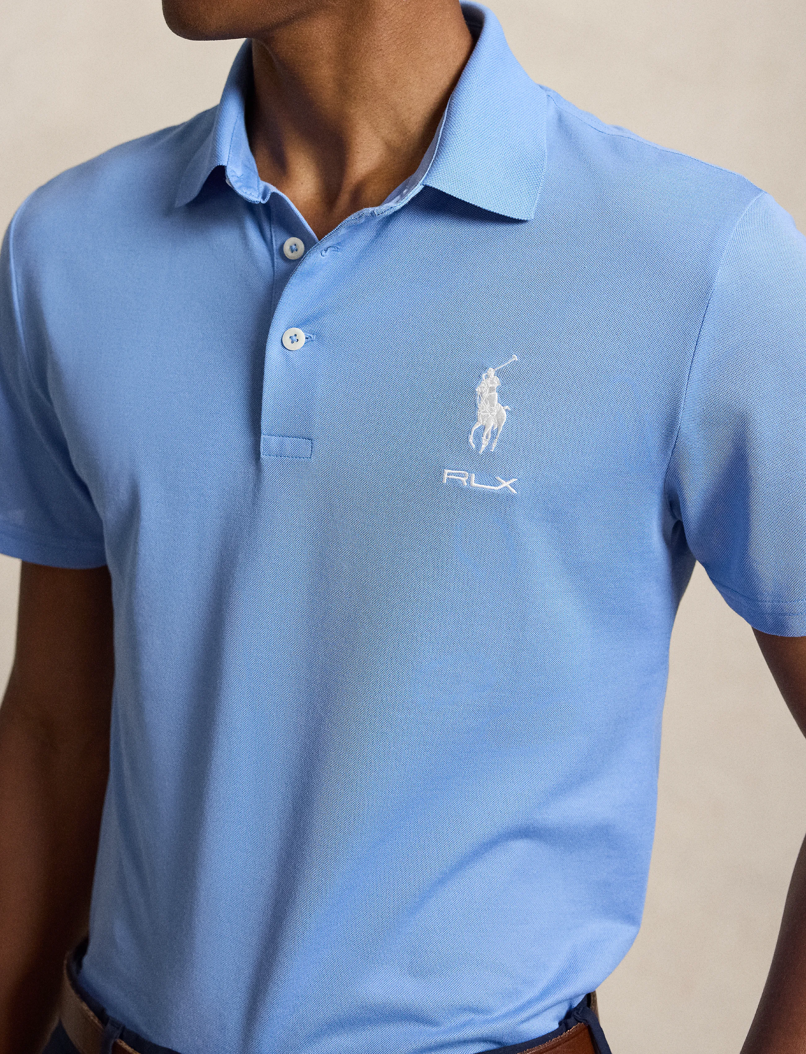 Ralph Lauren Golf - Tailored Fit Performance Polo Shirt - oberteile & t-shirts - bristol blue - 3