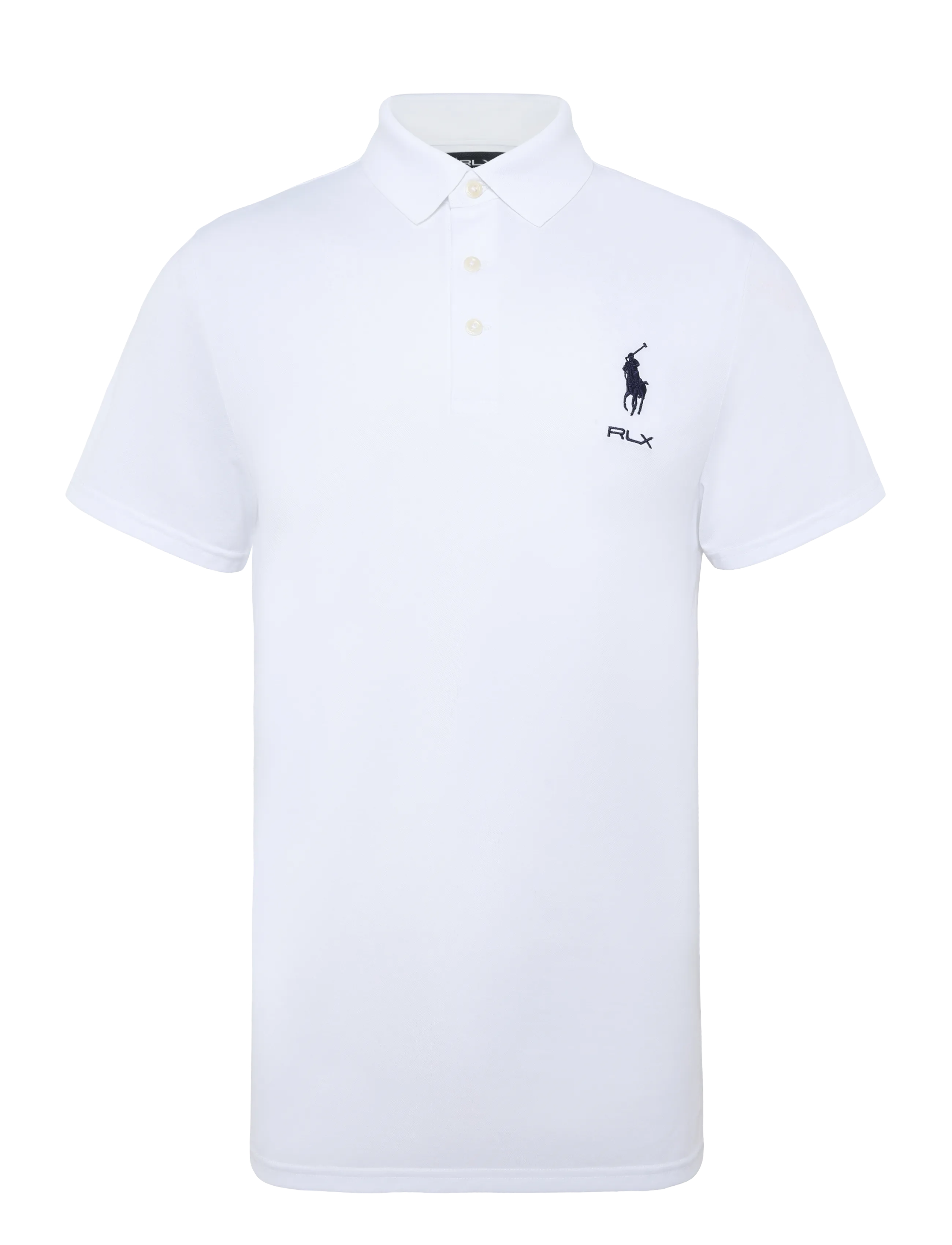 Ralph Lauren Golf Tailored Fit Performance Polo Shirt - Riided - CERAMIC WHITE / white