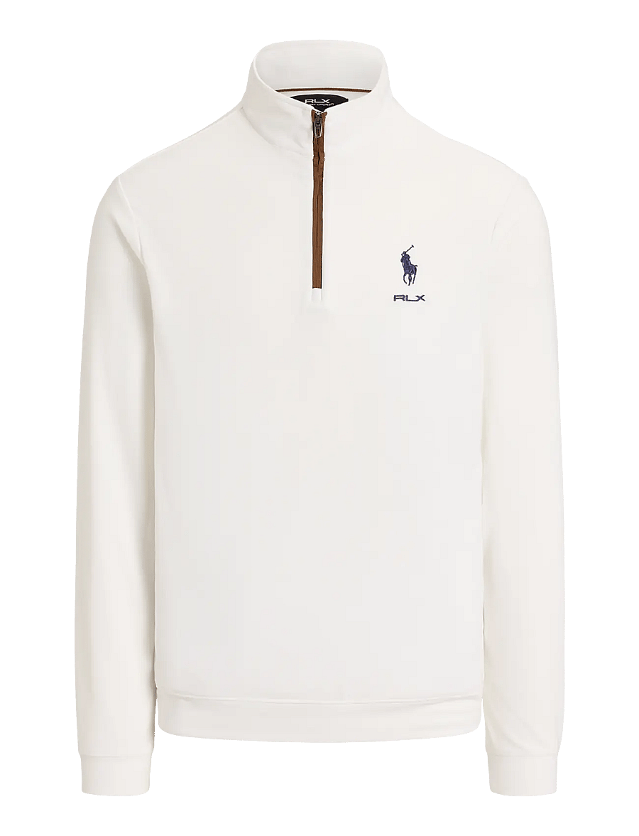 Ralph Lauren Golf - MOVEMENT MESH-KNT-PULLOVER - fleece & mellanlager - ceramic white - 0