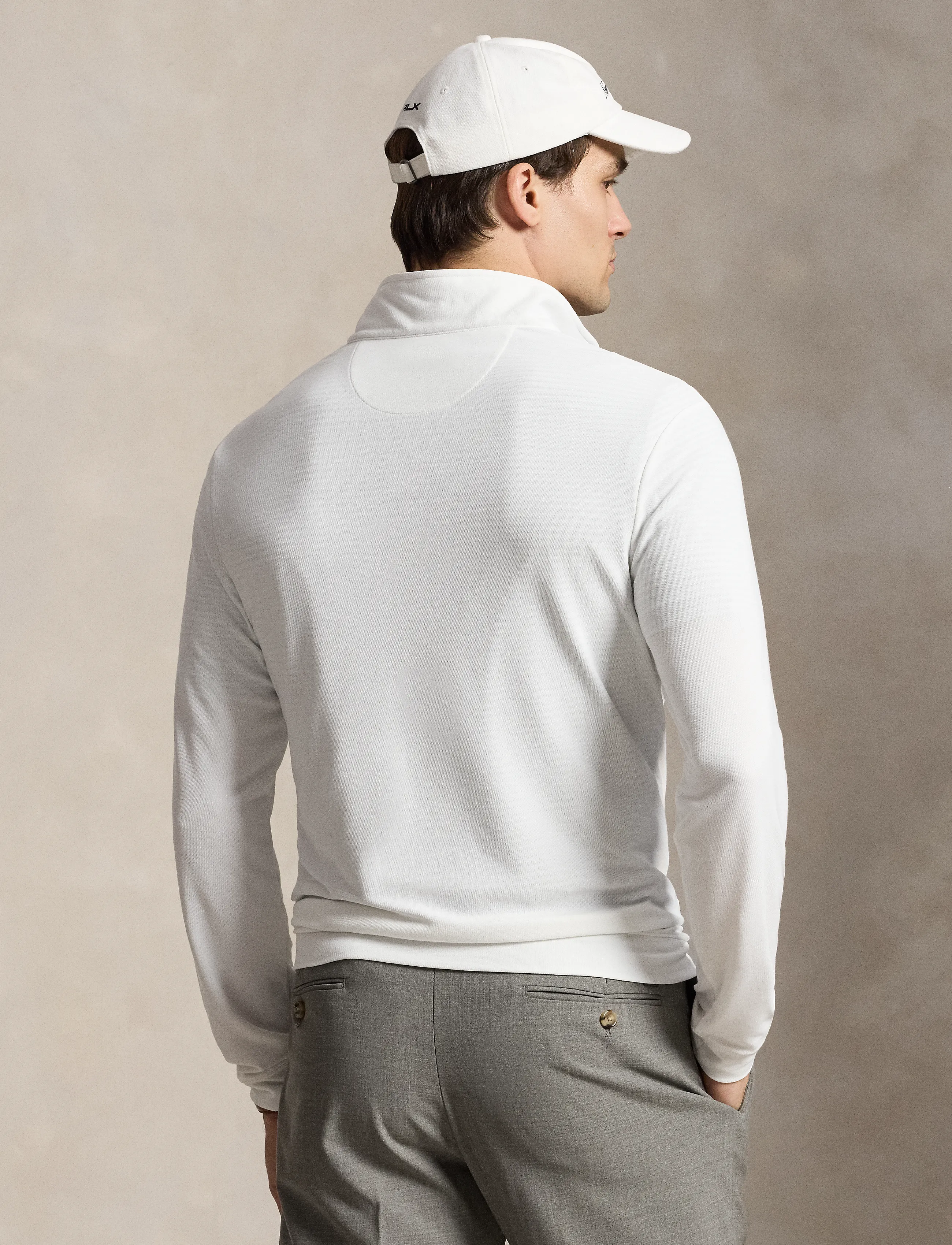 Ralph Lauren Golf - MOVEMENT MESH-KNT-PULLOVER - fleece & mellanlager - ceramic white - 1