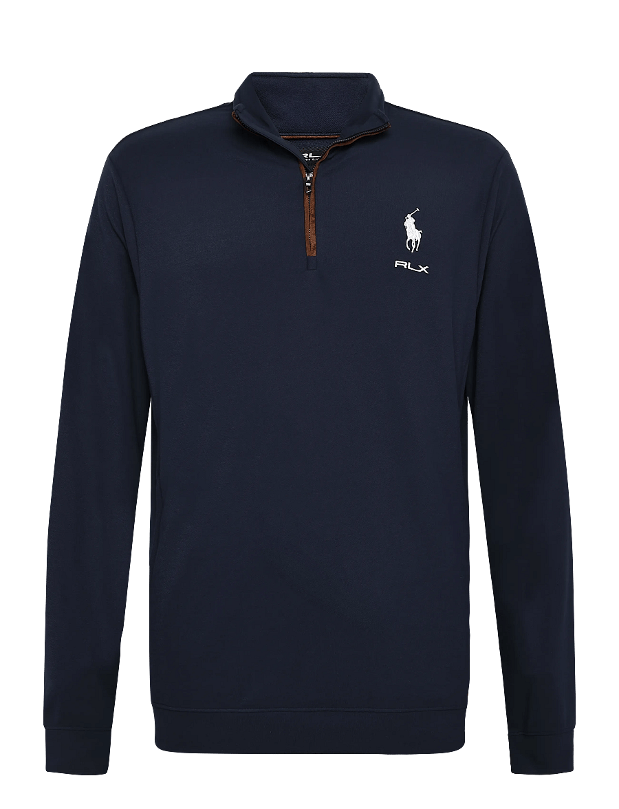 Ralph Lauren Golf - MOVEMENT MESH-KNT-PULLOVER - fleece og mellemlag - refined navy - 0
