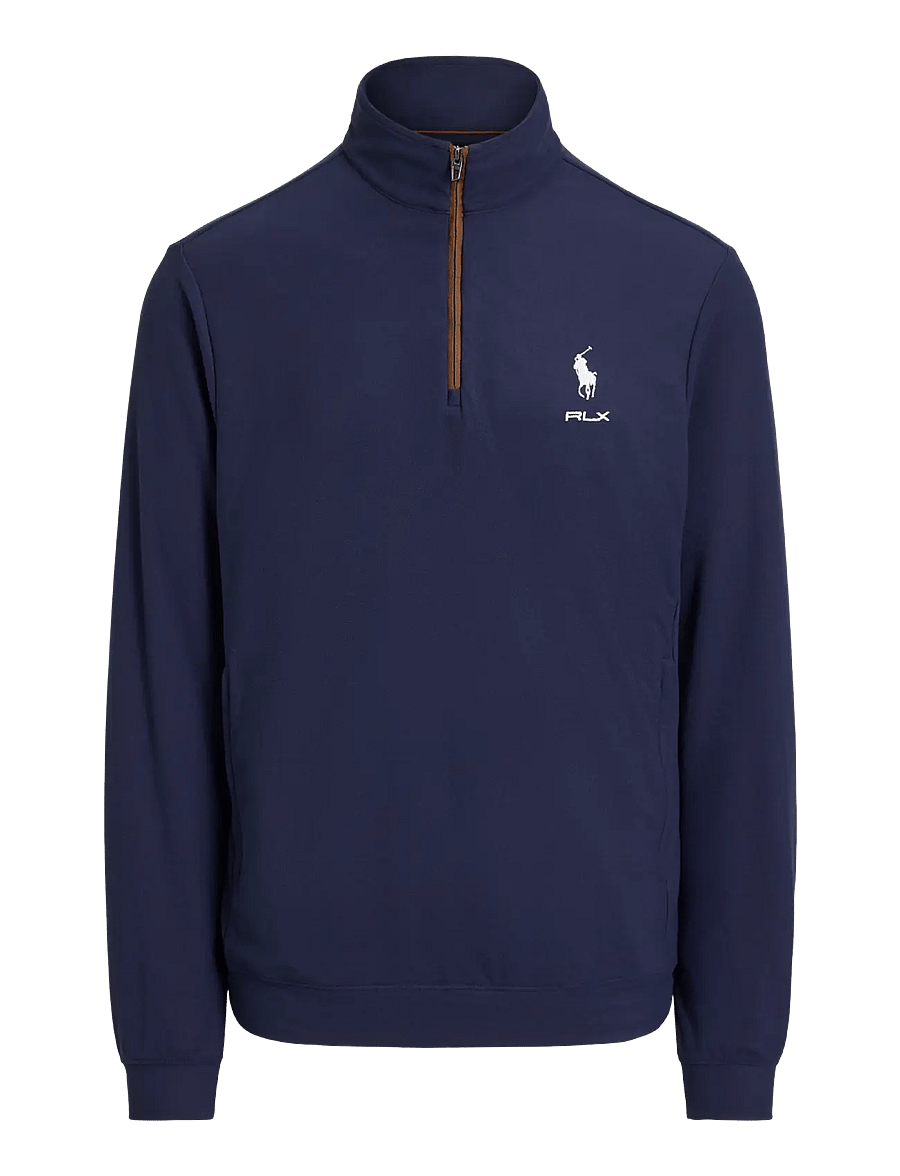 Ralph Lauren Golf - MOVEMENT MESH-KNT-PULLOVER - fleece & mellanlager - refined navy - 0