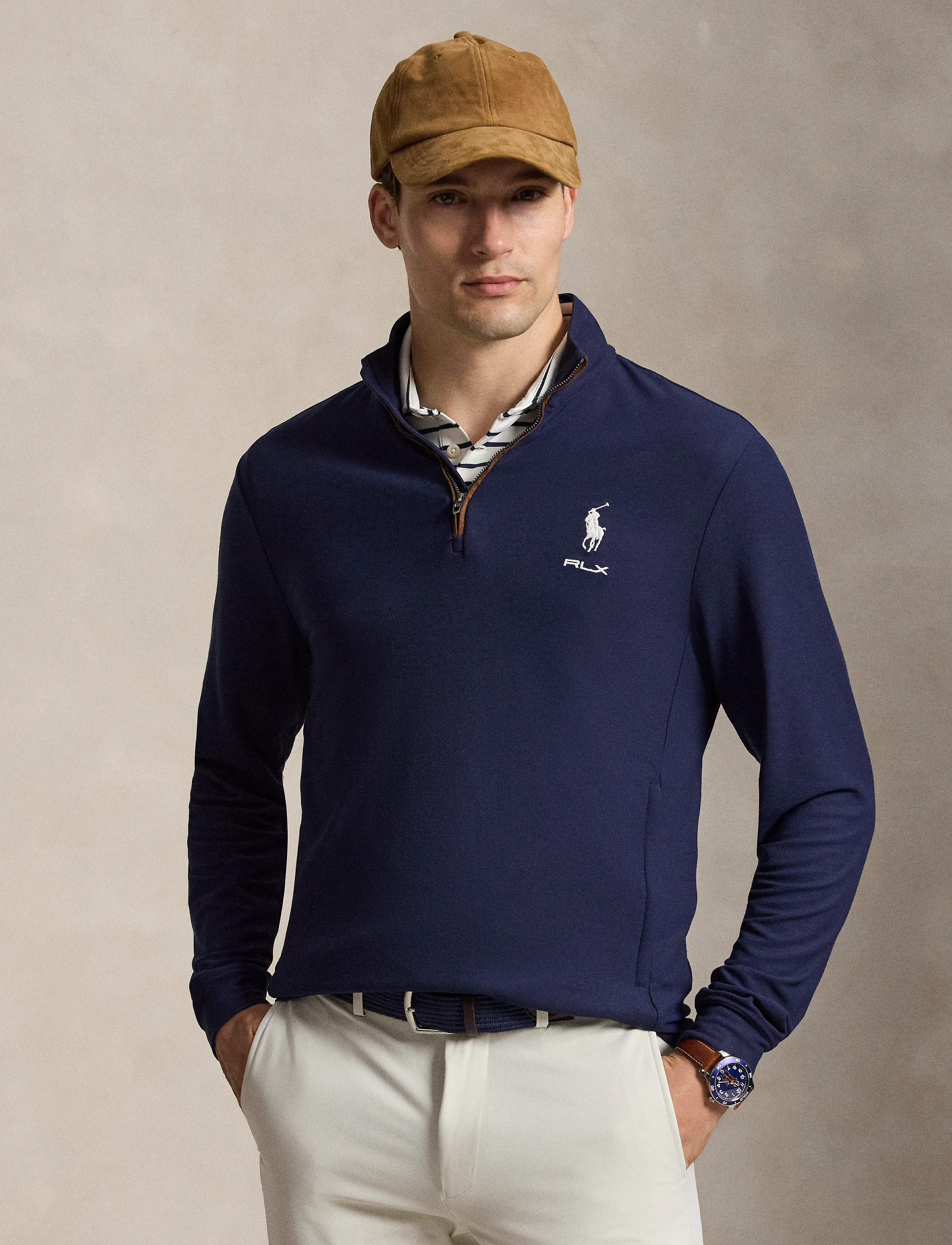 Ralph Lauren Golf - MOVEMENT MESH-KNT-PULLOVER - fleece & mellanlager - refined navy - 2