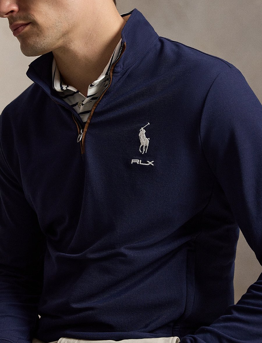Ralph Lauren Golf - MOVEMENT MESH-KNT-PULLOVER - fleece & mellanlager - refined navy - 3