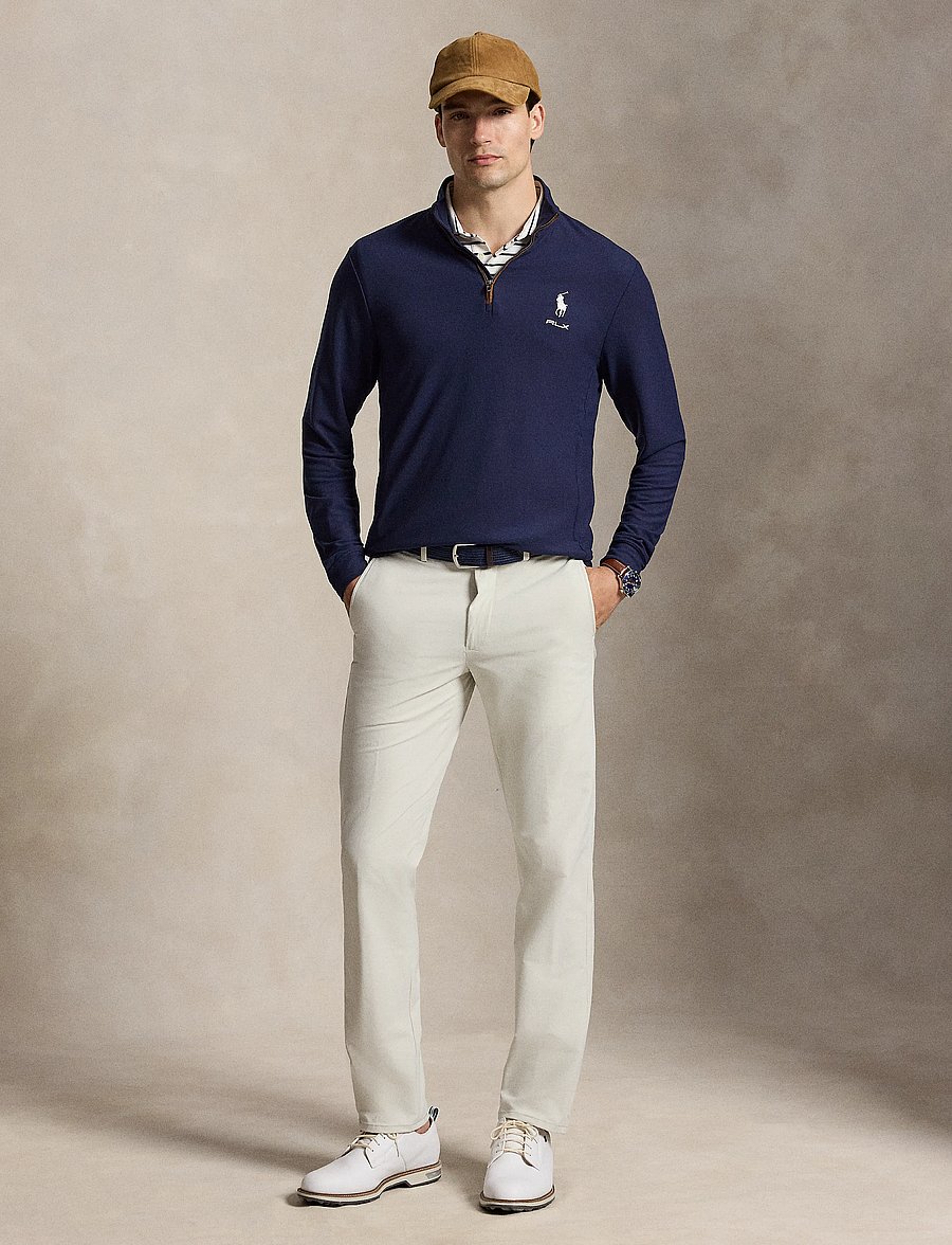 Ralph Lauren Golf - MOVEMENT MESH-KNT-PULLOVER - fleece & mellanlager - refined navy - 4