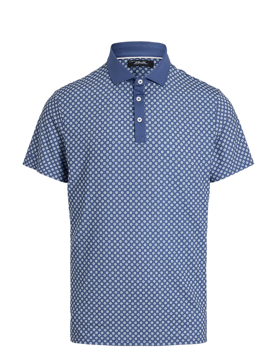 Ralph Lauren Golf - PRNTD LT WT AIR FLW-KNT-POLO - toppe & t-shirts - old ryl highlnd l - 0