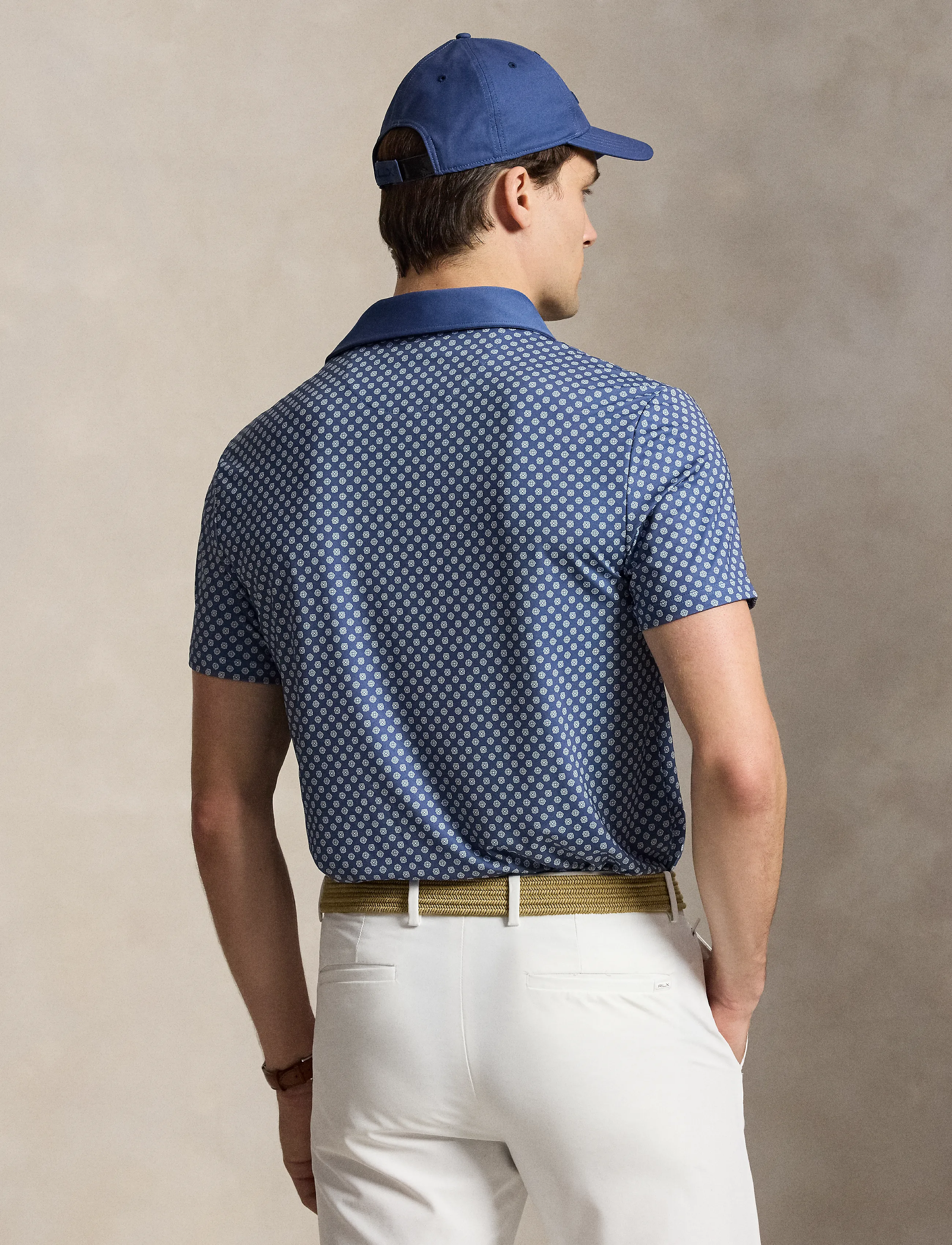 Ralph Lauren Golf - PRNTD LT WT AIR FLW-KNT-POLO - toppe & t-shirts - old ryl highlnd l - 1