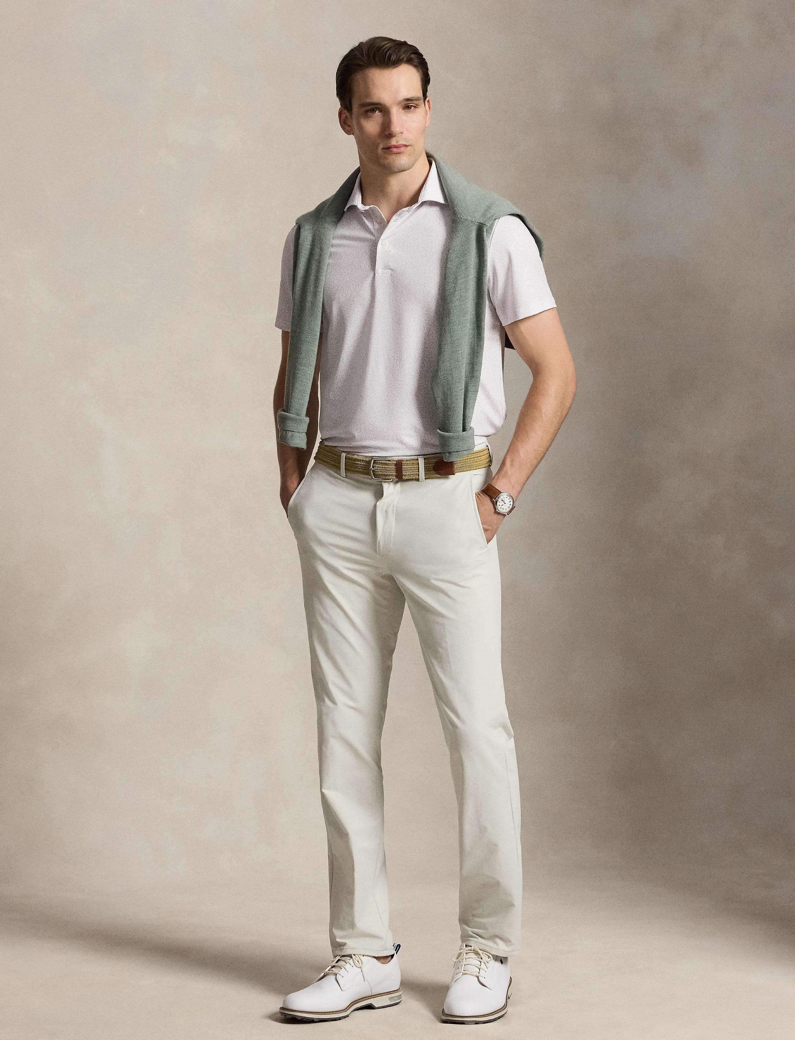 Ralph Lauren Golf - PRNTD LT WT AIR FLW-KNT-POLO - toppar & t-shirts - lovely lilac bota - 2