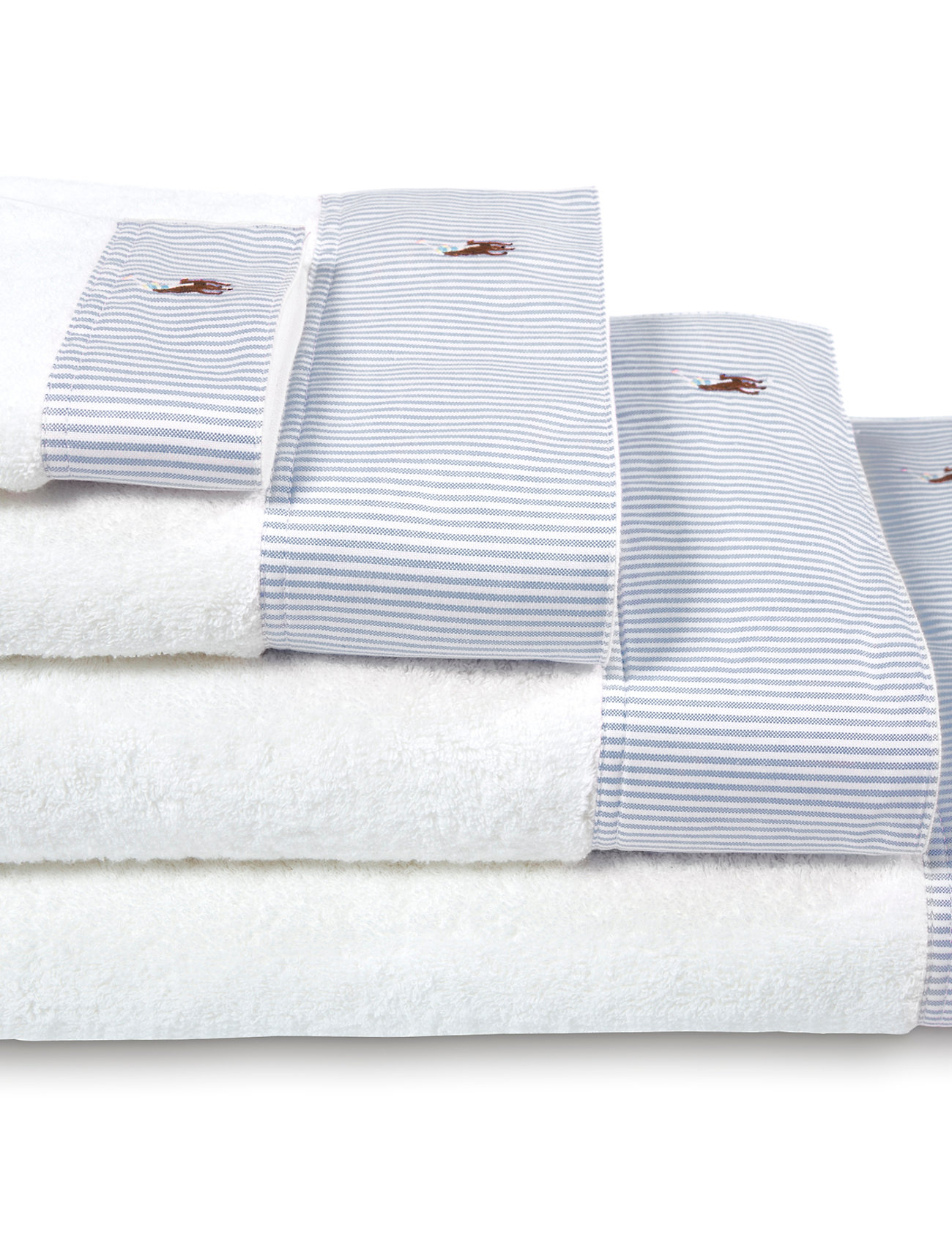 Ralph Lauren Home Oxford Wash Towel, 30X30 cm, Towels & Bath Towels, Blau - Face Homeware