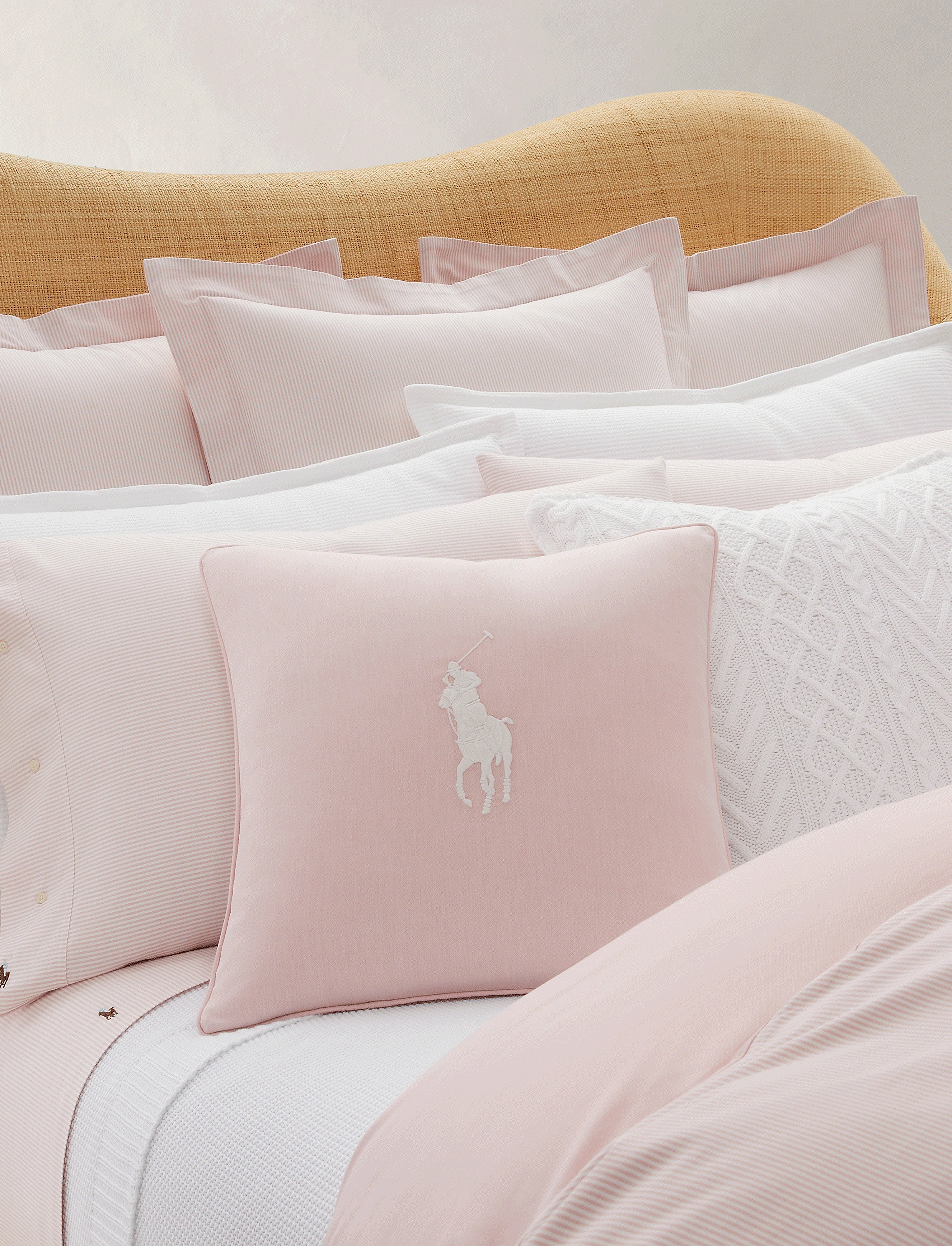 Ralph Lauren Home Oxford Cushion Cover, 50X50 cm, Cushions & Blankets, Rosa - Covers, Homeware