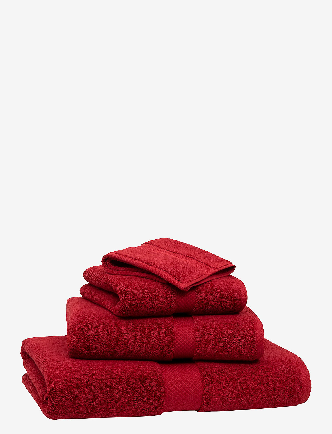 Ralph Lauren Home - AVENUE Wash towel - ansiktshåndklær - carmin - 1