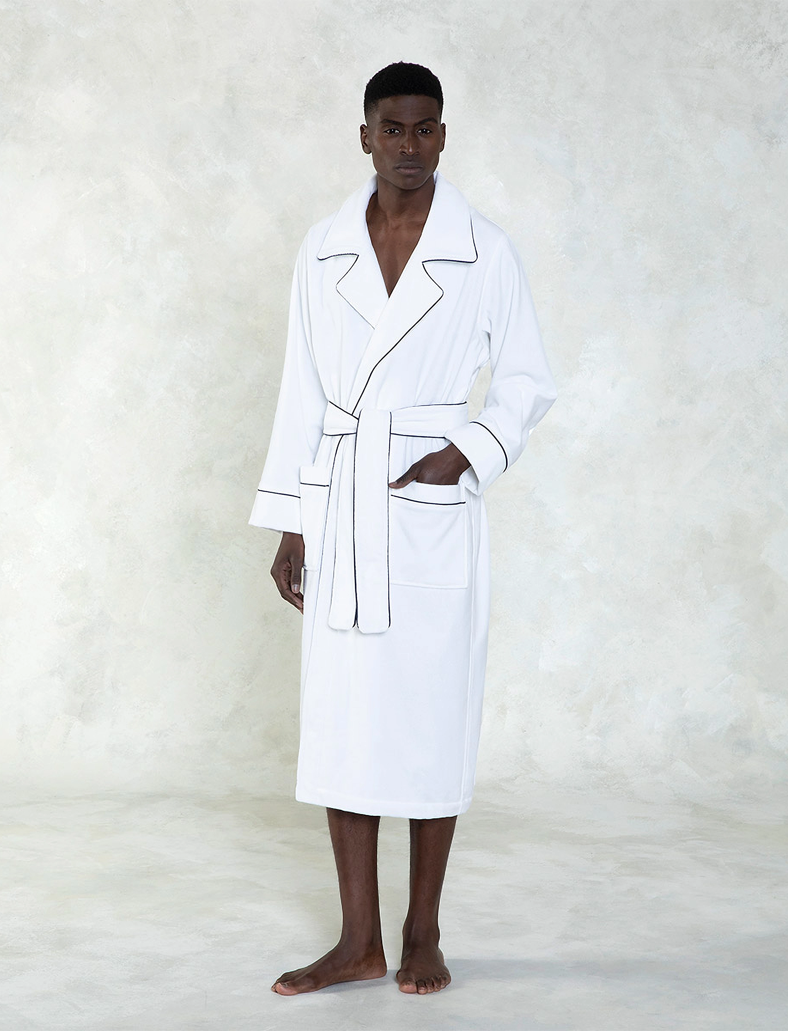 Ralph Lauren Home - PIPING Bath robe - hverdags stil - navy - 4