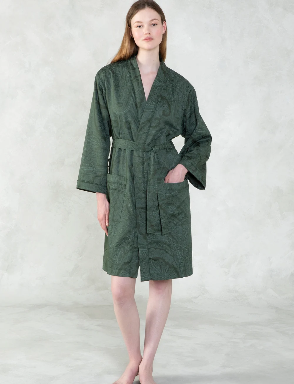 Ralph Lauren Home - DONCASTE Bath robe - köp efter pris - dkgreen - 0
