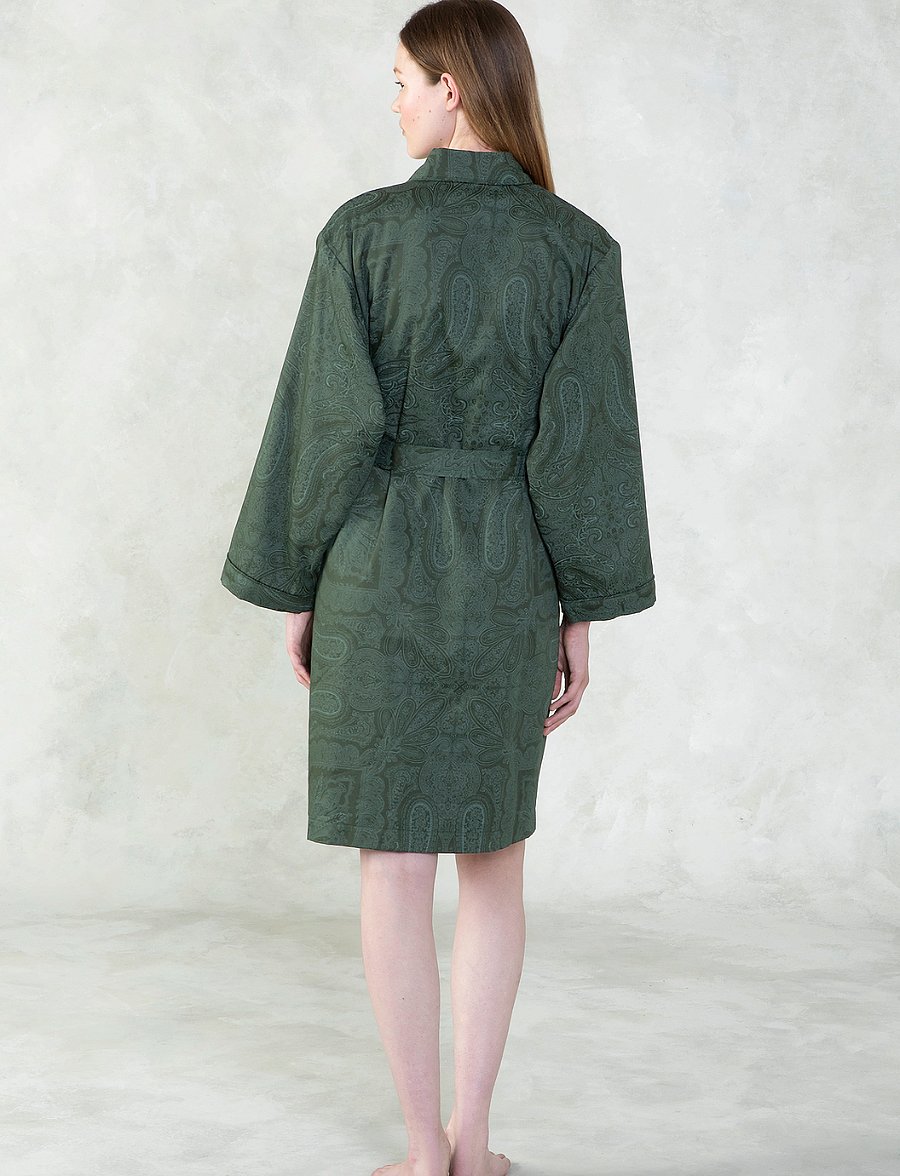 Ralph Lauren Home - DONCASTE Bath robe - hverdags stil - dkgreen - 4