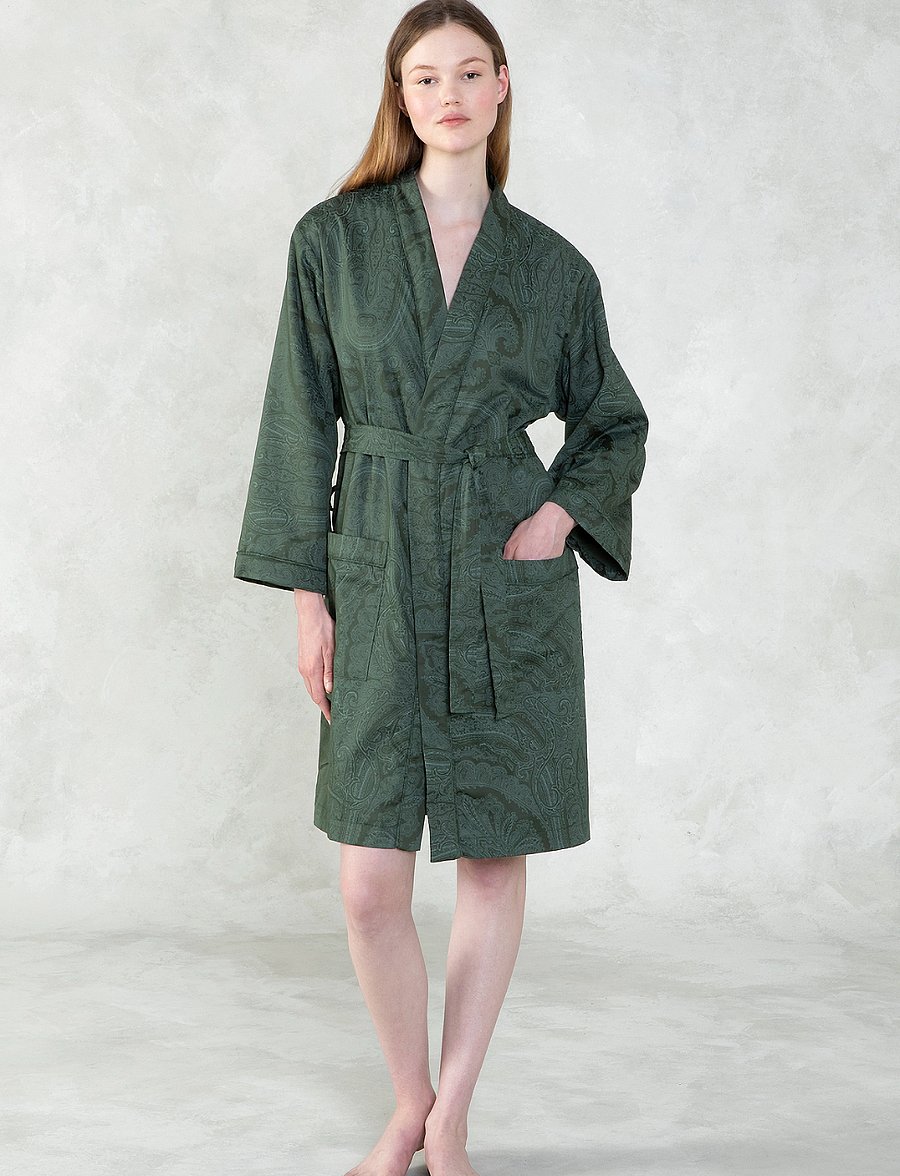 Ralph Lauren Home - DONCASTE Bath robe - alltags-style - dkgreen - 0