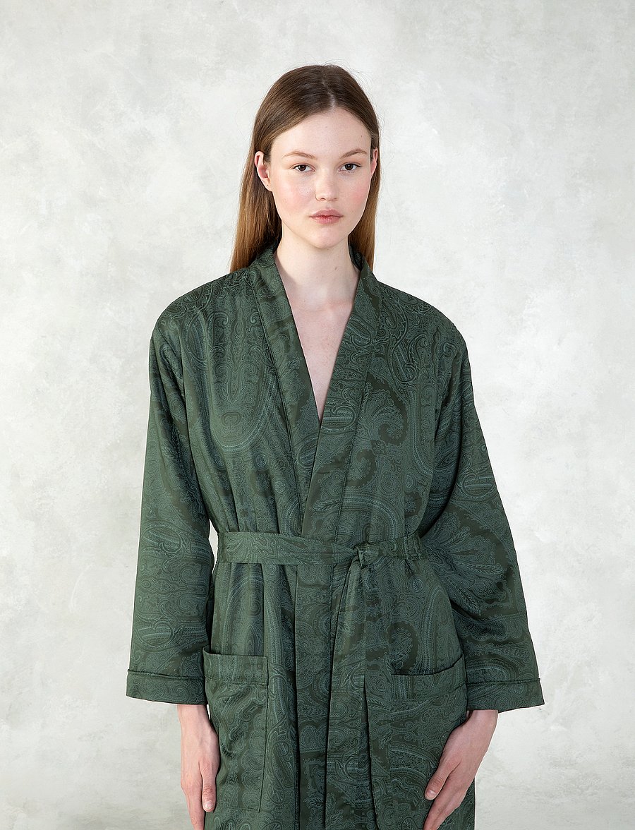 Ralph Lauren Home - DONCASTE Bath robe - alltags-style - dkgreen - 5