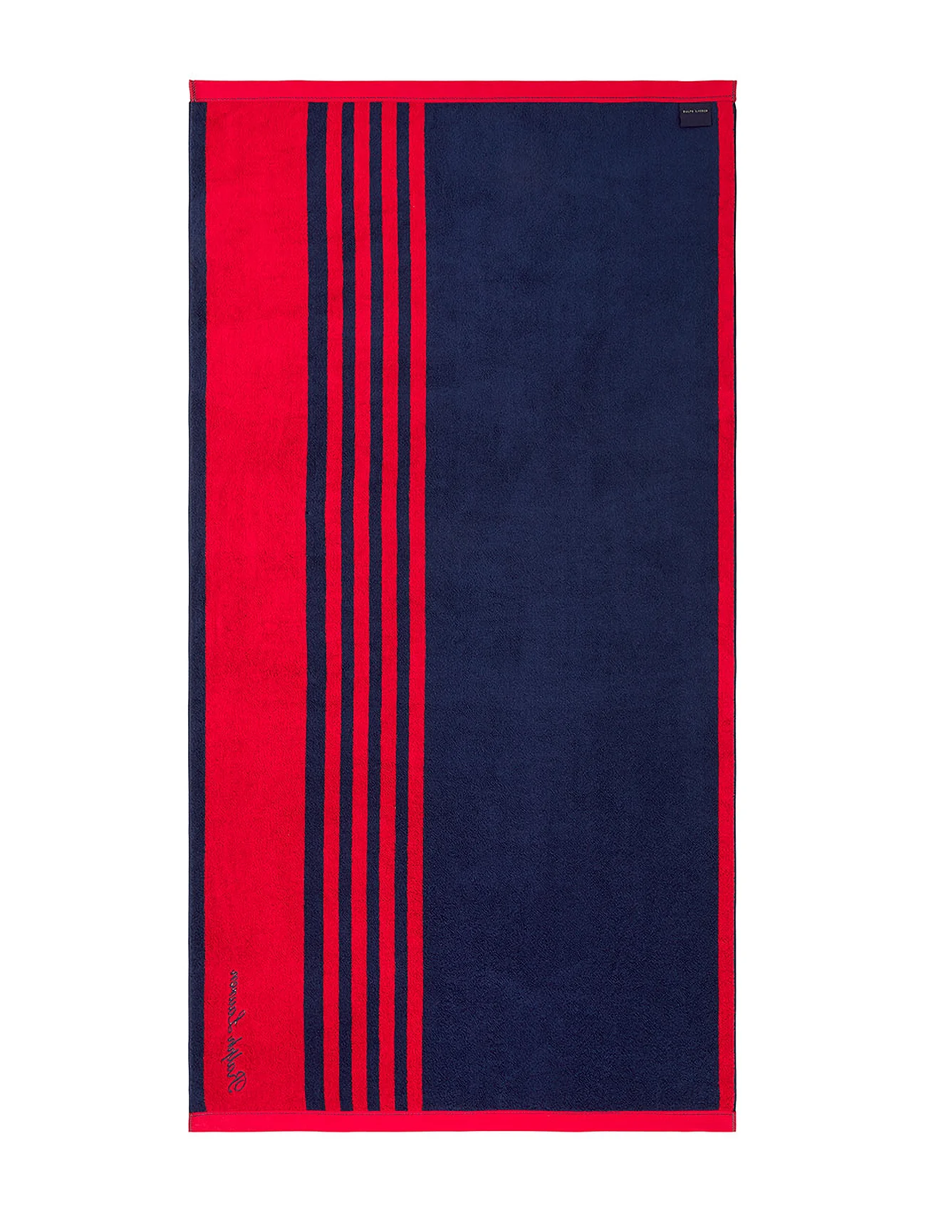 Ralph Lauren Home - HARPER Beach towel - badehåndklæder - navyred - 1