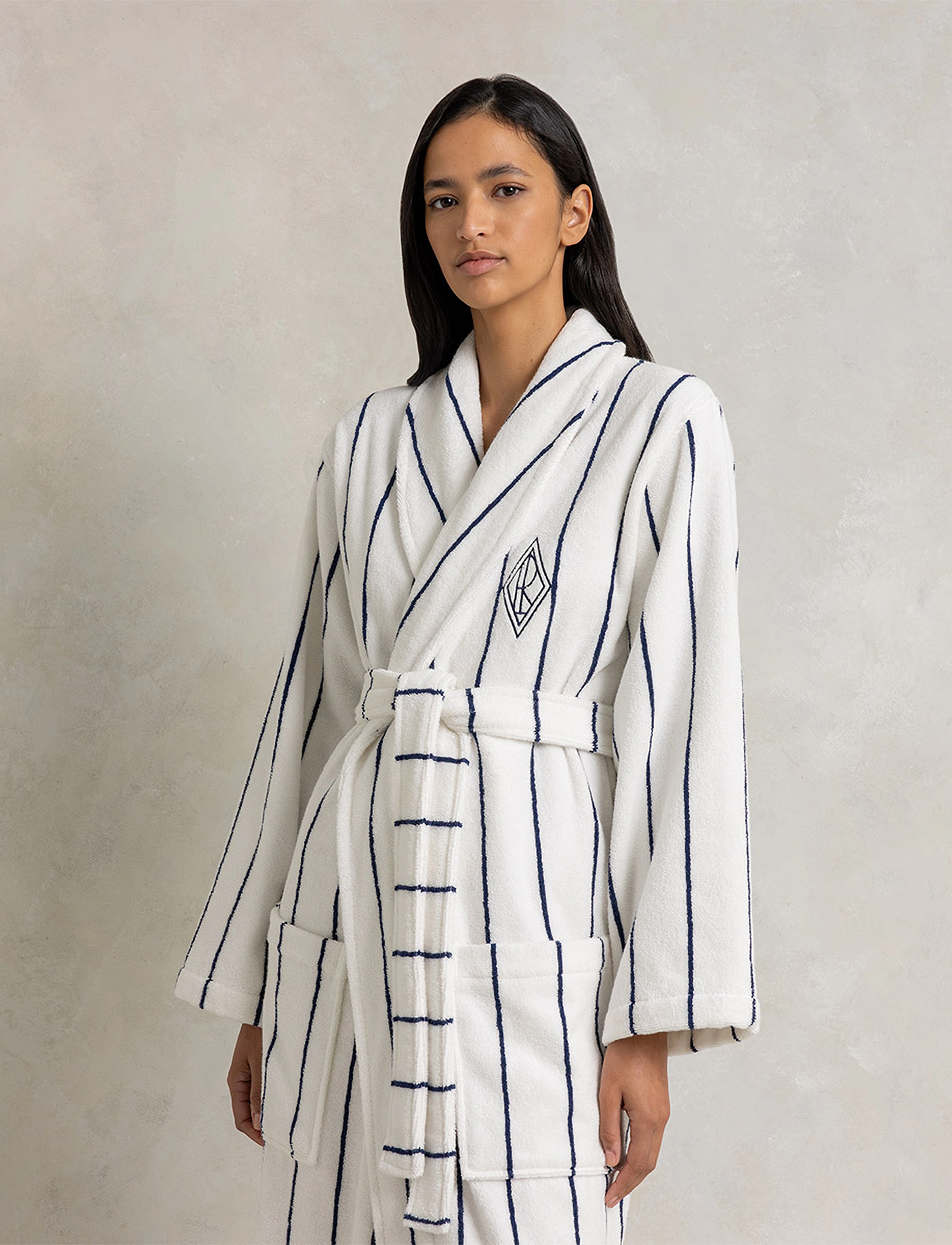 Ralph Lauren Home Harden Bath Robe, XL, White, Tekstiler Til Badeværelset > Badekåber, Unisex