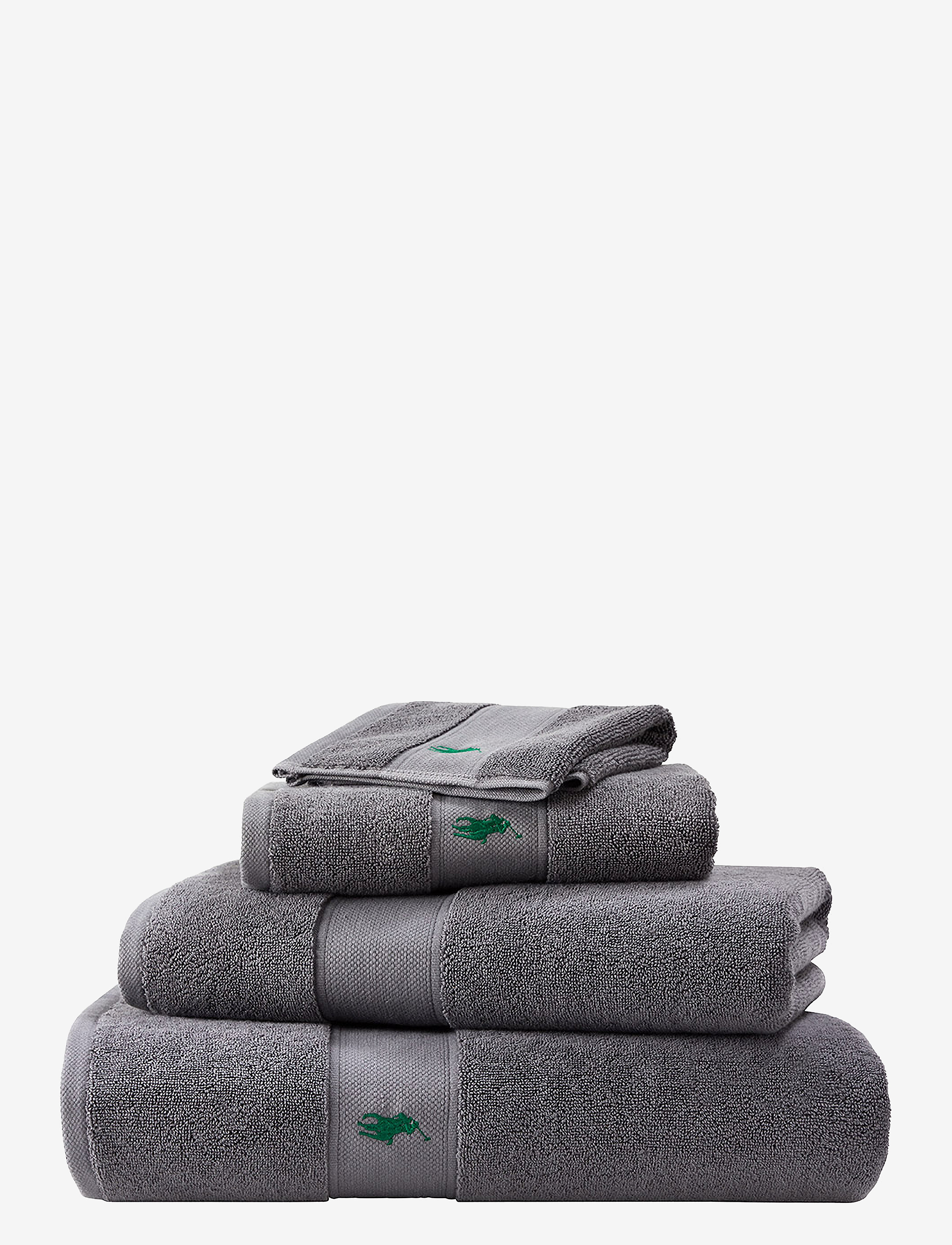 Ralph Lauren Home Poloplay Wash Towel, 33X33 cm, Towels & Bath Towels, Grau - Face Homeware