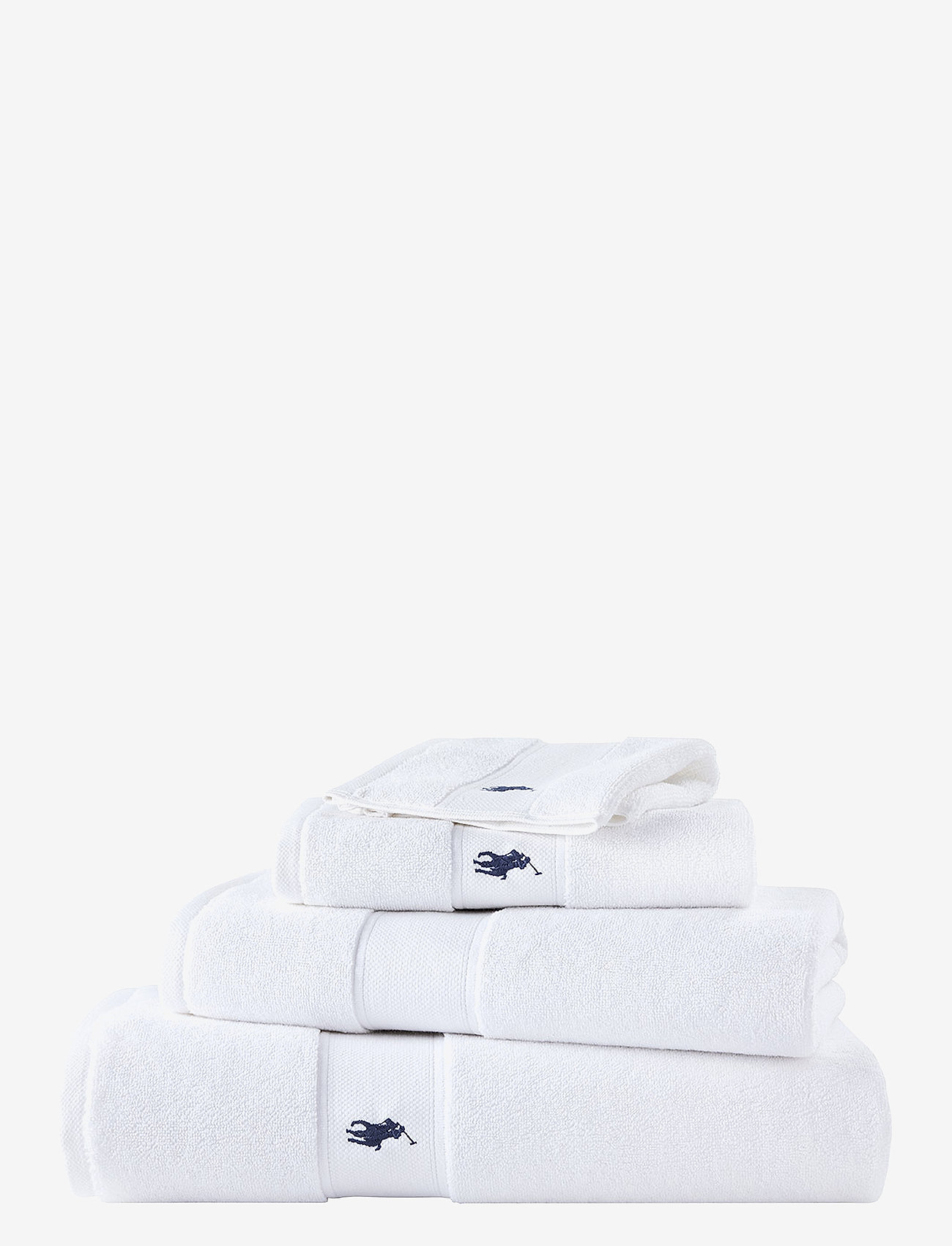 Ralph Lauren Home - POLOPLAY Wash towel - gesichtshandtücher - white - 0