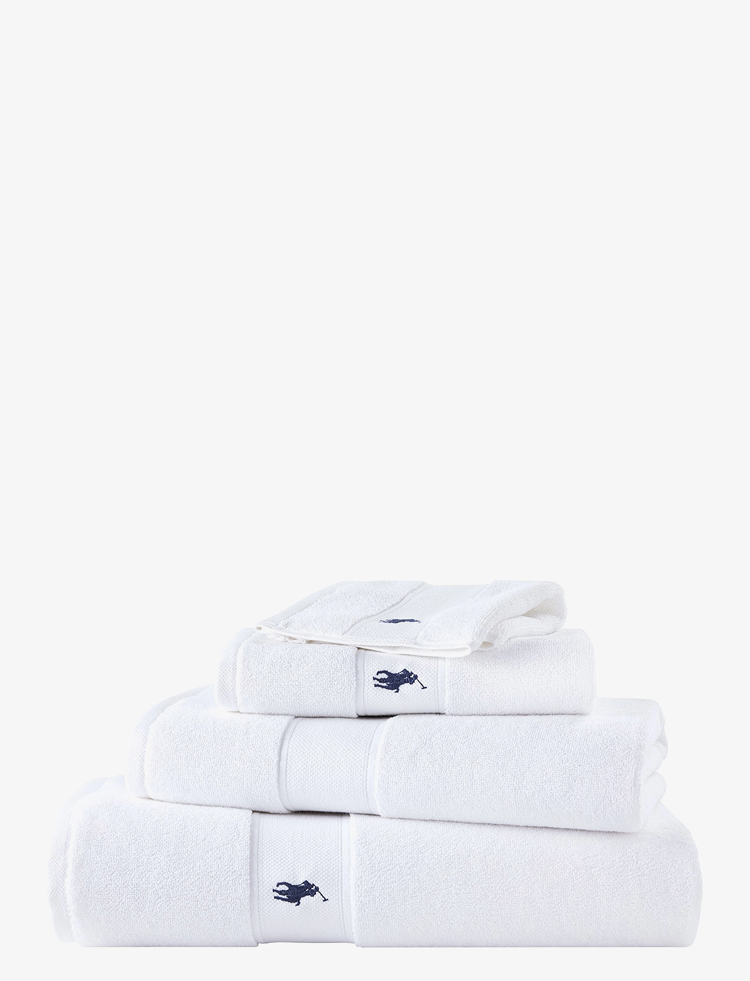 Ralph Lauren Home Poloplay Guest Towel, Guest Håndklæde, Hvid, Str: 40X75CM