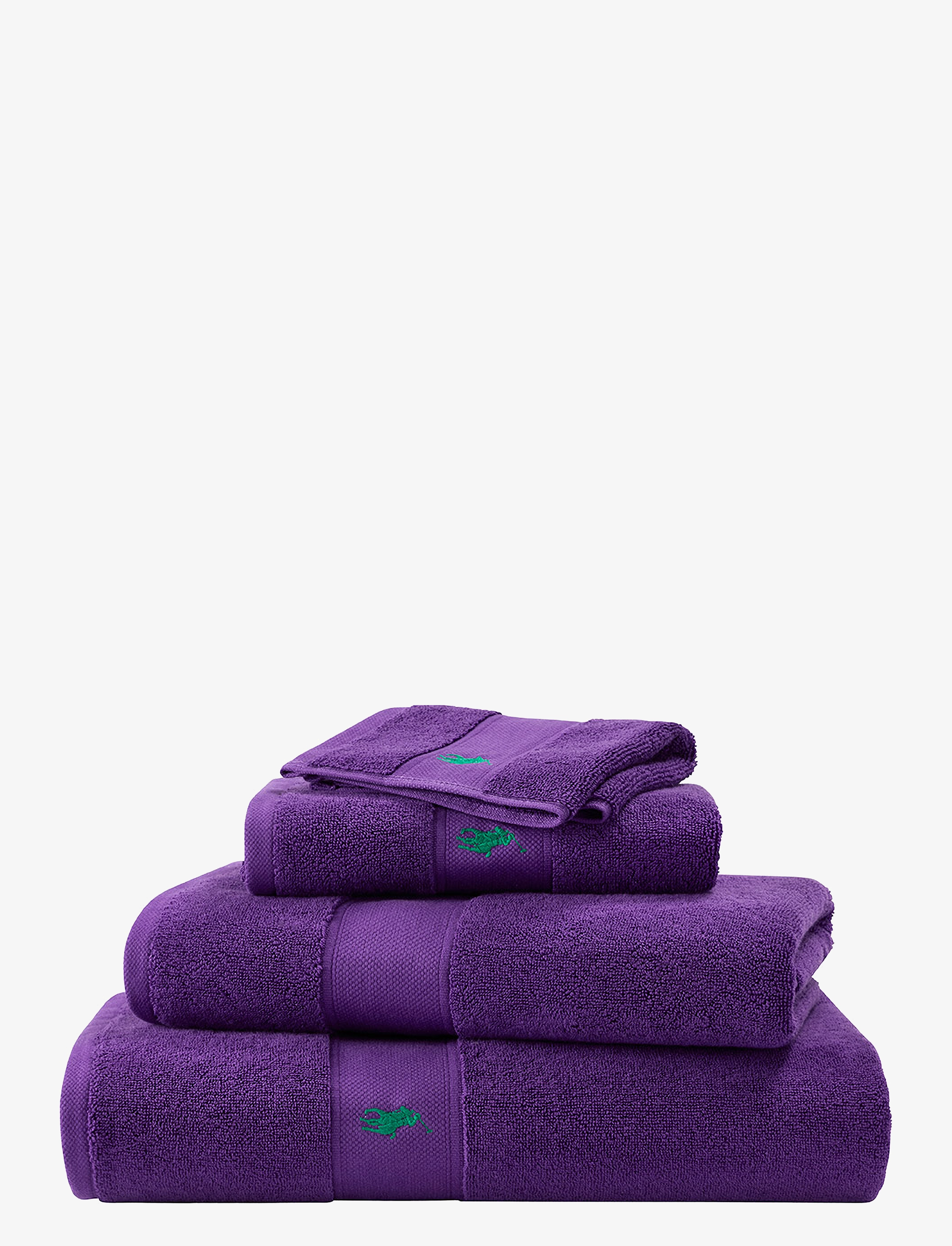 Ralph Lauren Home Poloplay Guest Towel, Guest Håndklæde, Lila, Str: 40X75CM