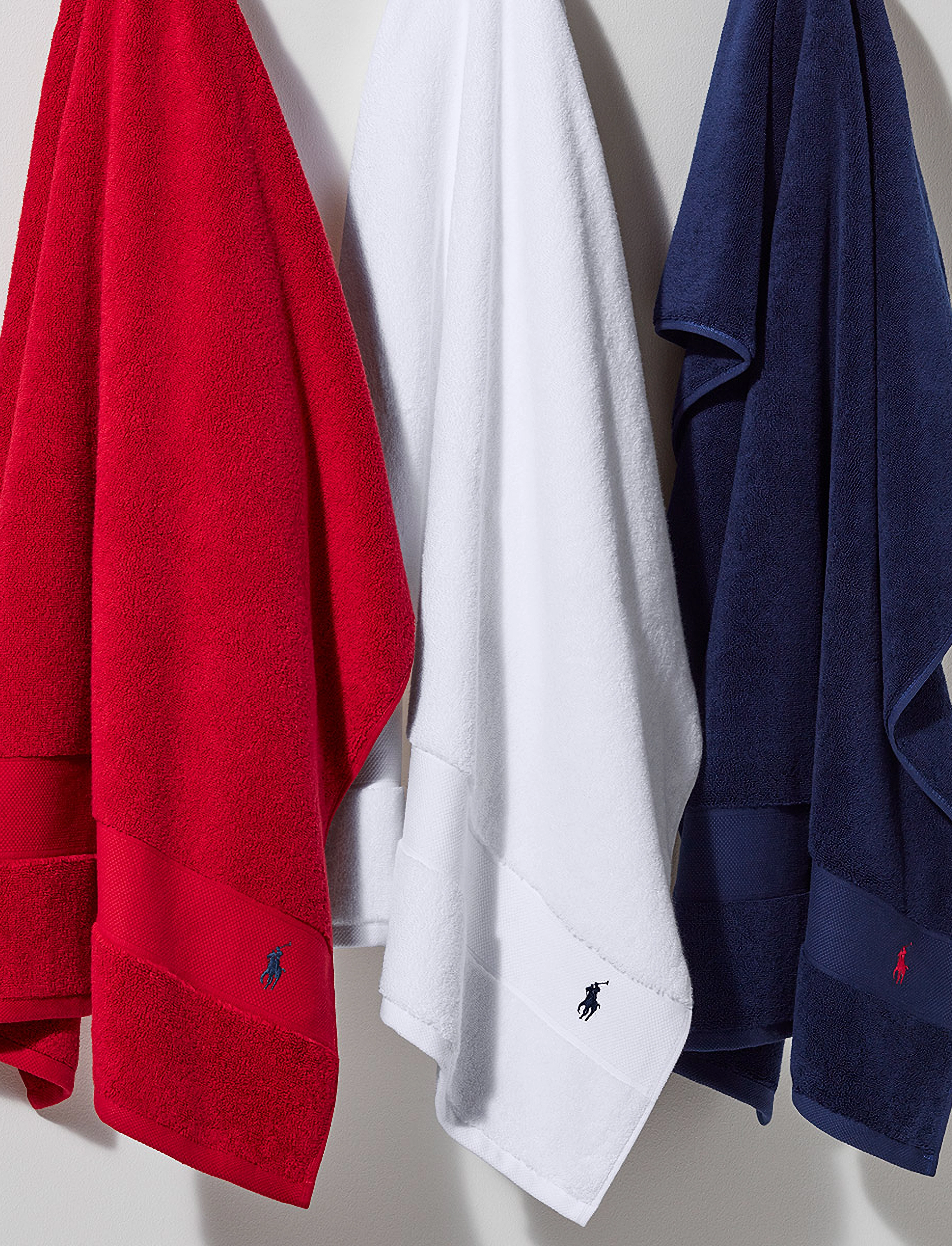 Ralph Lauren Home Poloplay Bath Towel, 70X140 cm, Towels & Towels, Rot - Homeware