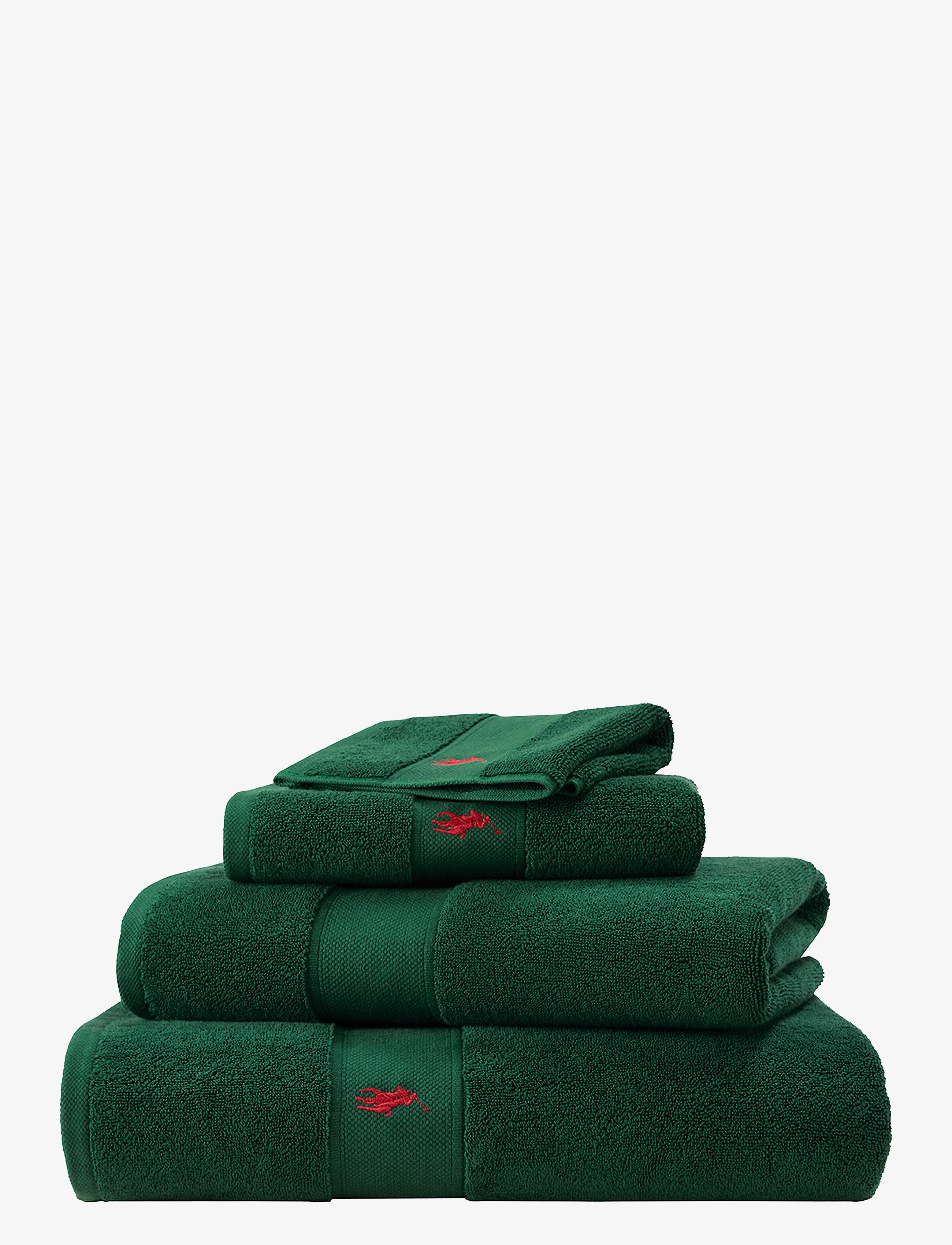 Ralph Lauren Home Poloplay Guest Towel, Guest Håndklæde, Grøn, Str: 40X75CM