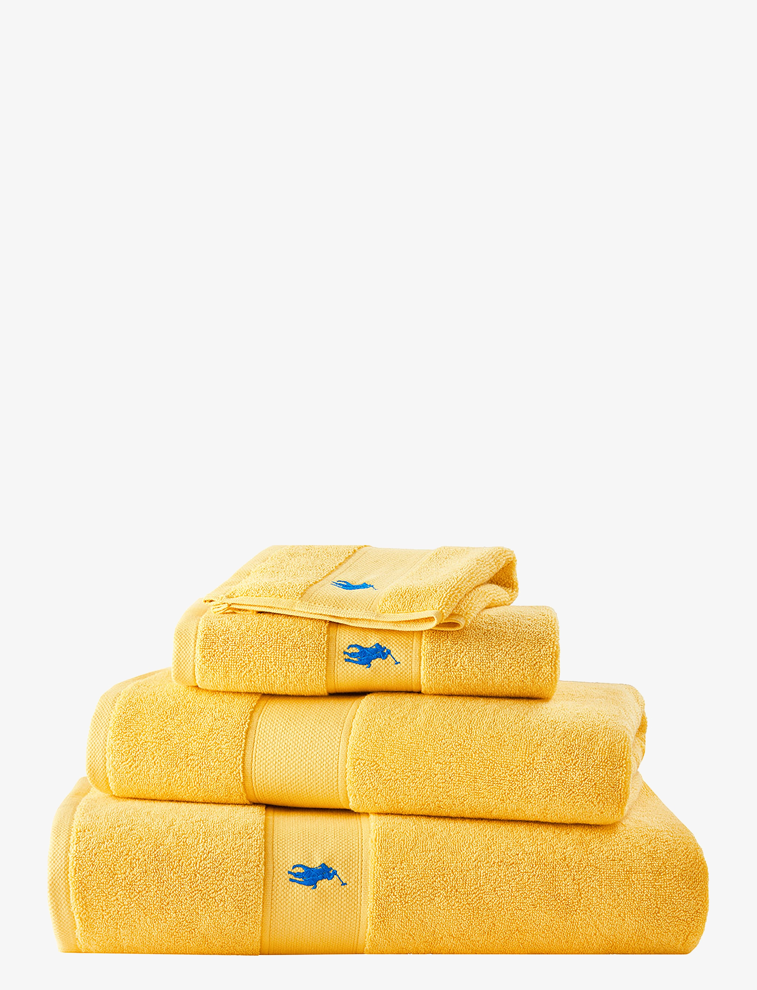 Ralph Lauren Home Poloplay Guest Towel, Guest Håndklæde, Gul, Str: 40X75CM