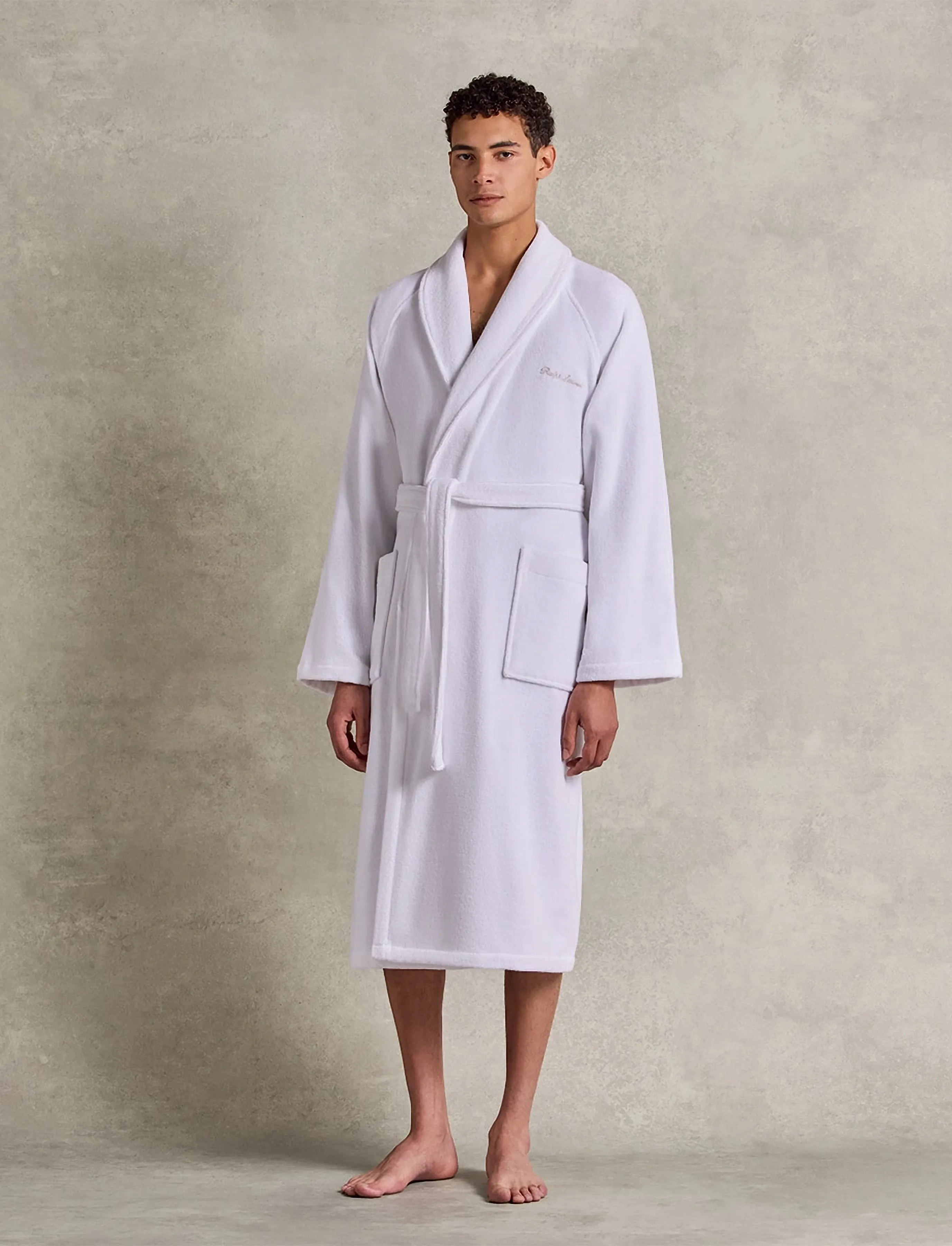 Ralph Lauren Home Dulaney Bath Robe, XL, Bathroom Textiles, Weiß - Robes, Frauen