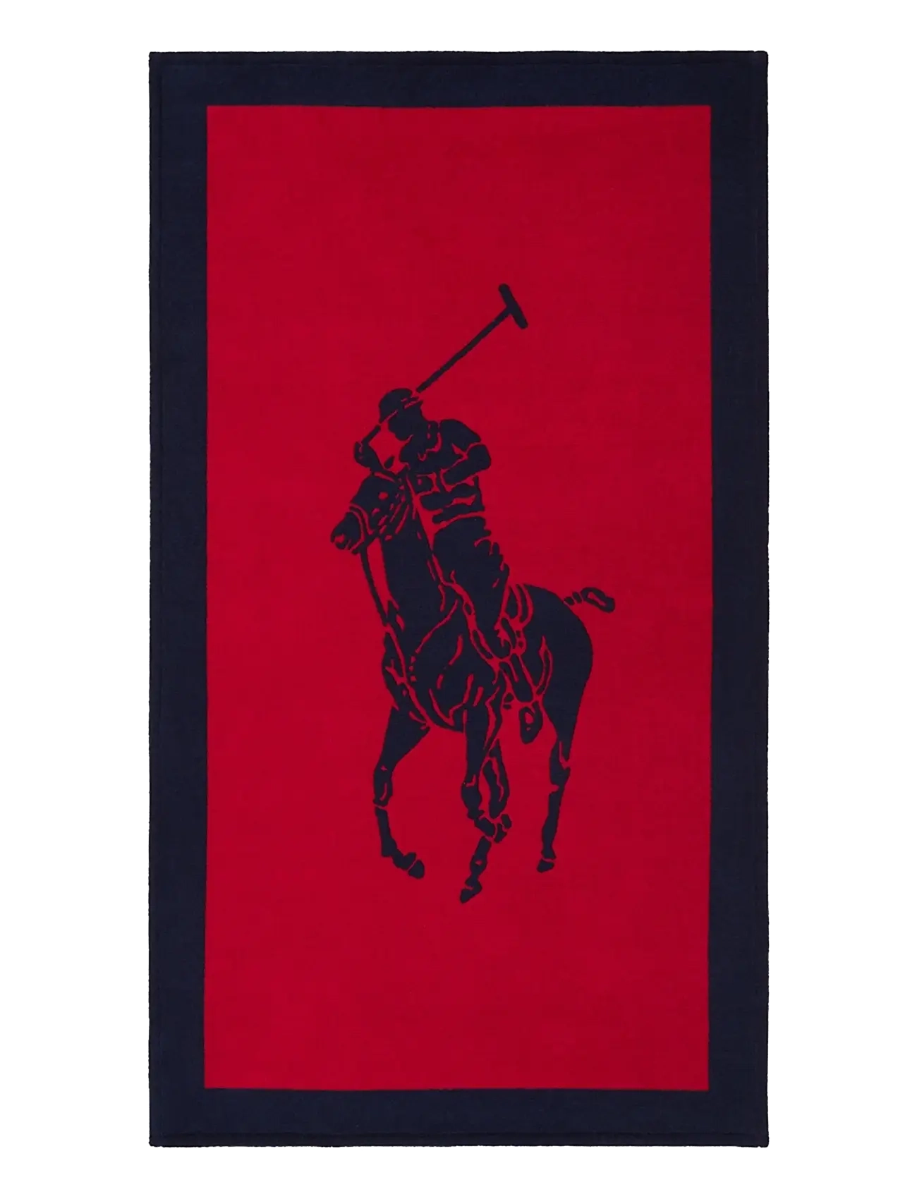 Ralph Lauren Home Polojacq Beach Towel, Beach Håndklæde, Rød, Str: 100X170CM