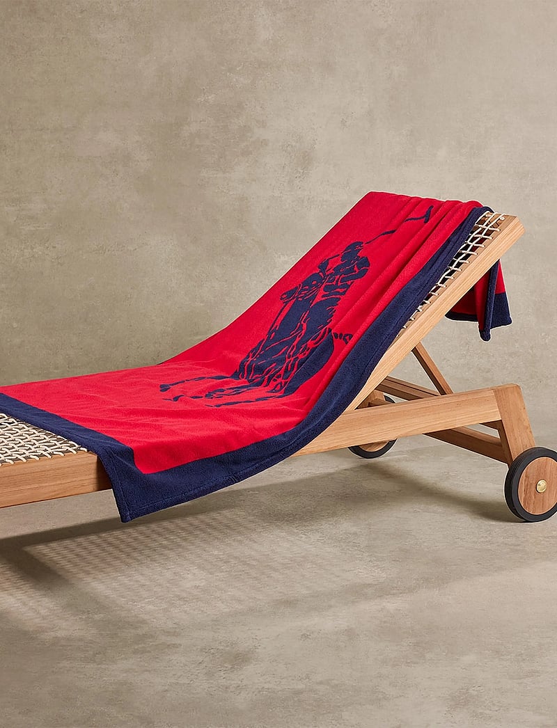 Ralph Lauren Home - POLOJACQ Beach towel - badehåndklæder - navyred - 0