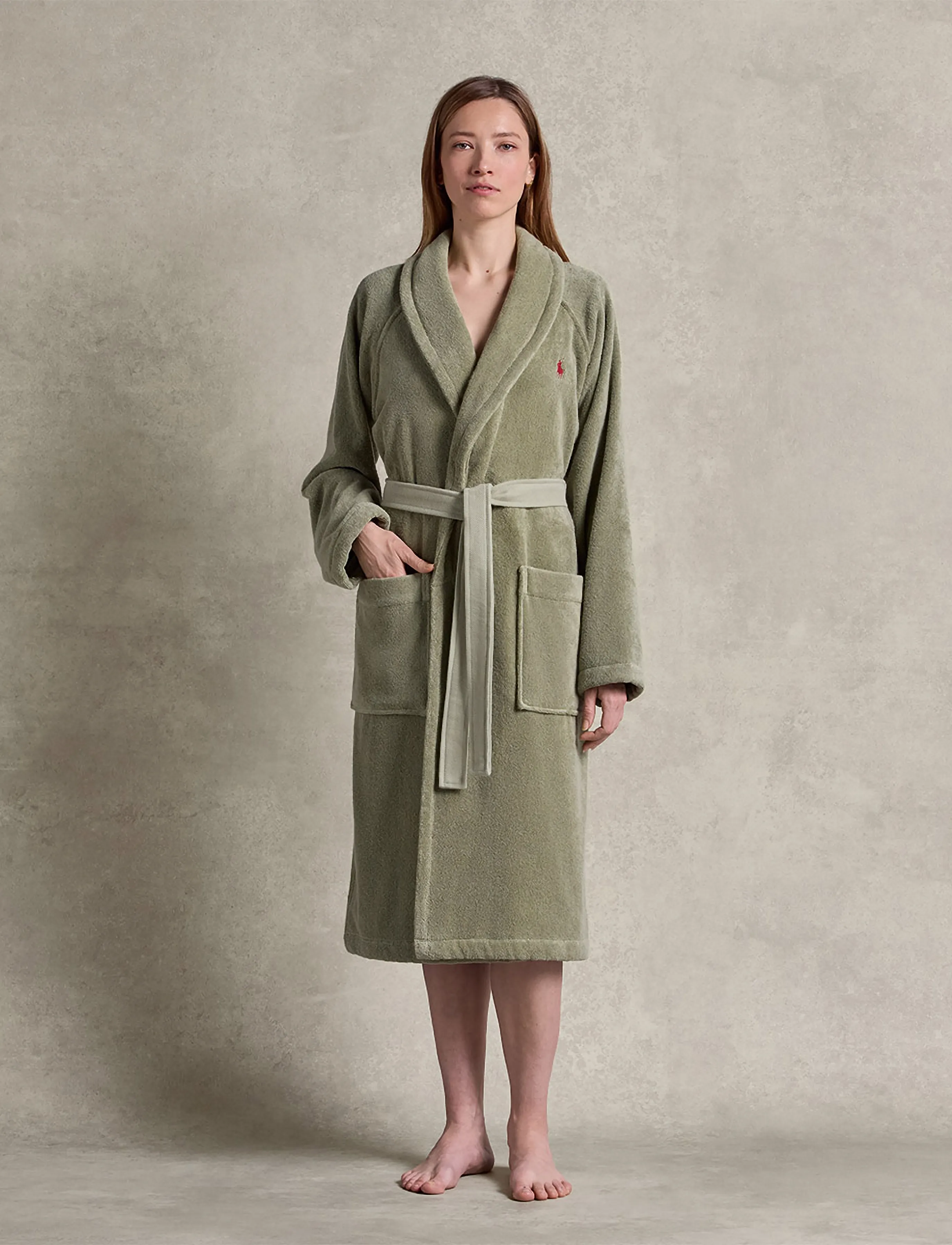 Ralph Lauren Home - POLOPLAY Bath robe - sage - 5