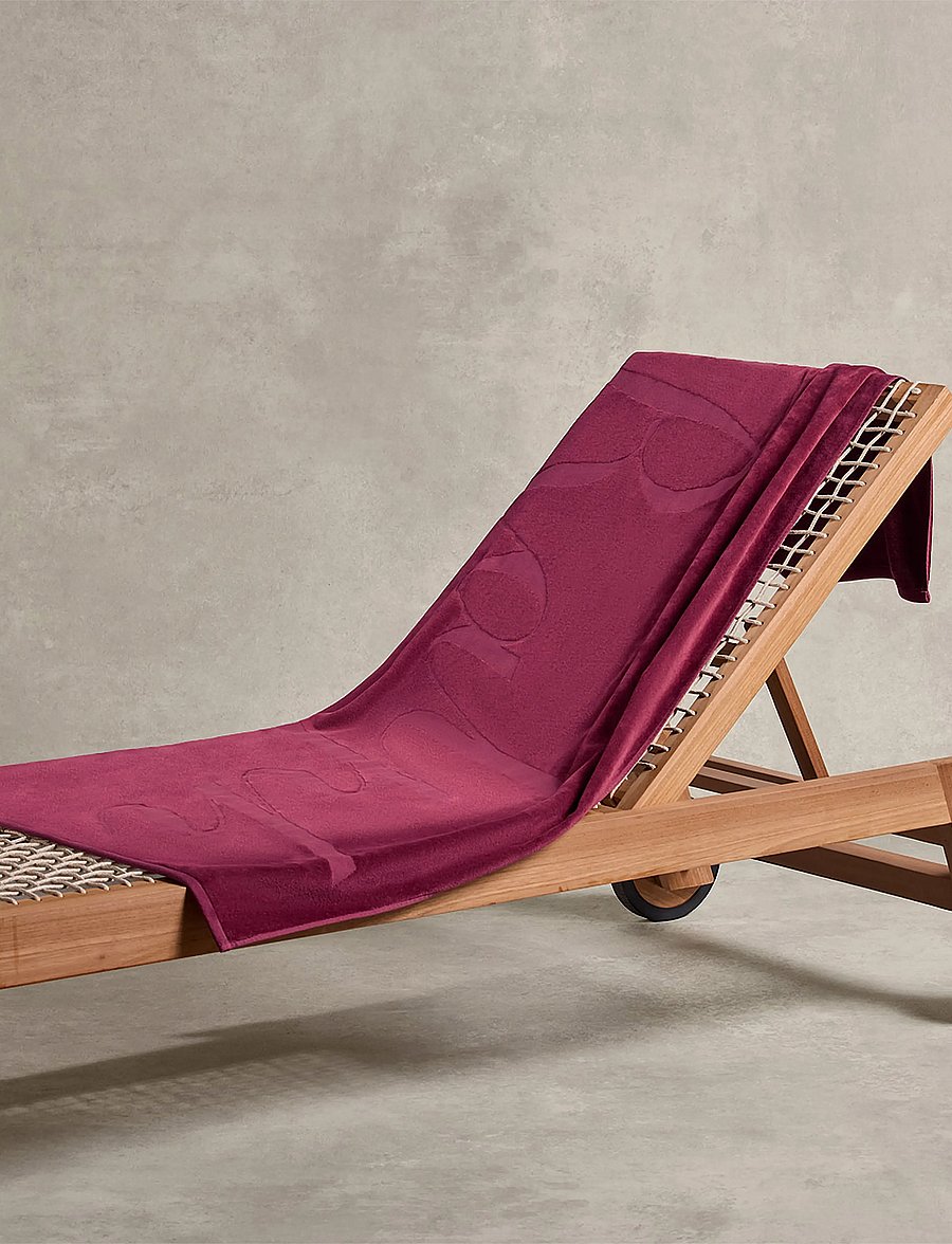 Ralph Lauren Home - CLRALPH Beach towel - bath towels - merlot - 0