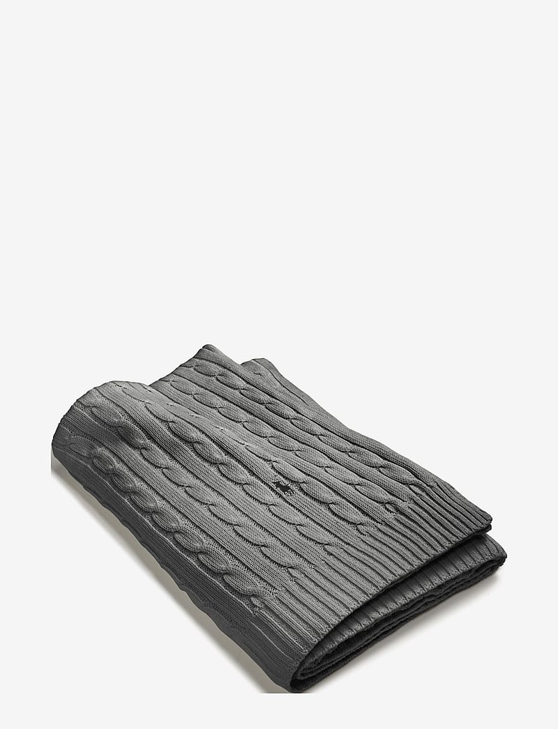Ralph Lauren Home - CABLE Throw - decken - charcoa - 0