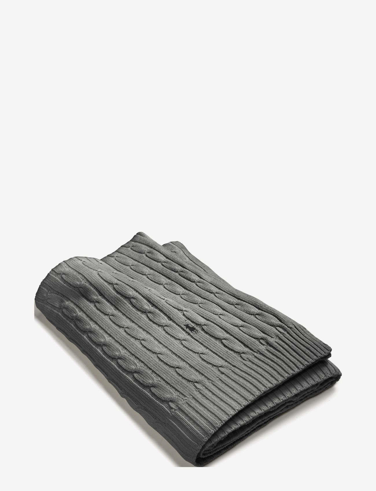 Ralph Lauren Home CABLE Throw - Blankets & Throws - CHARCOA / grey
