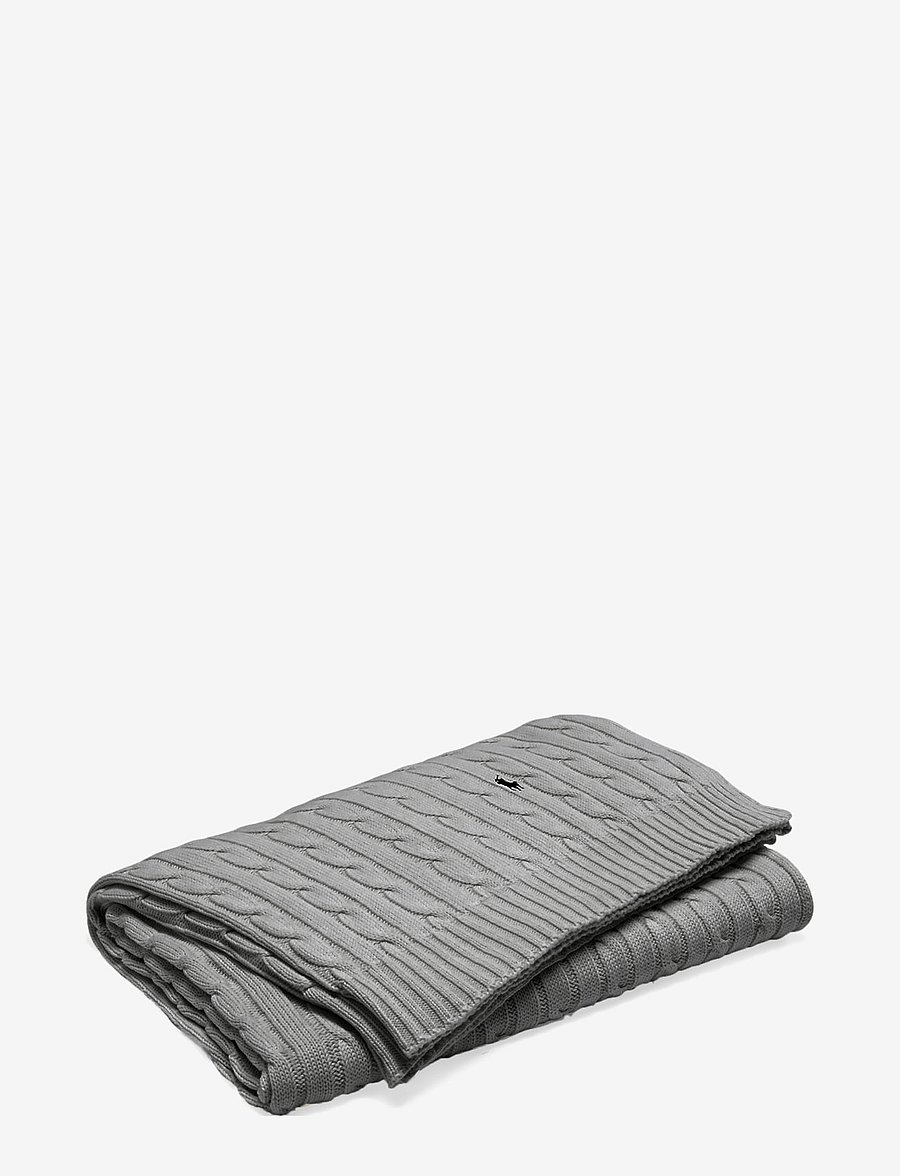 Ralph Lauren Home - CABLE Throw - decken - charcoa - 2